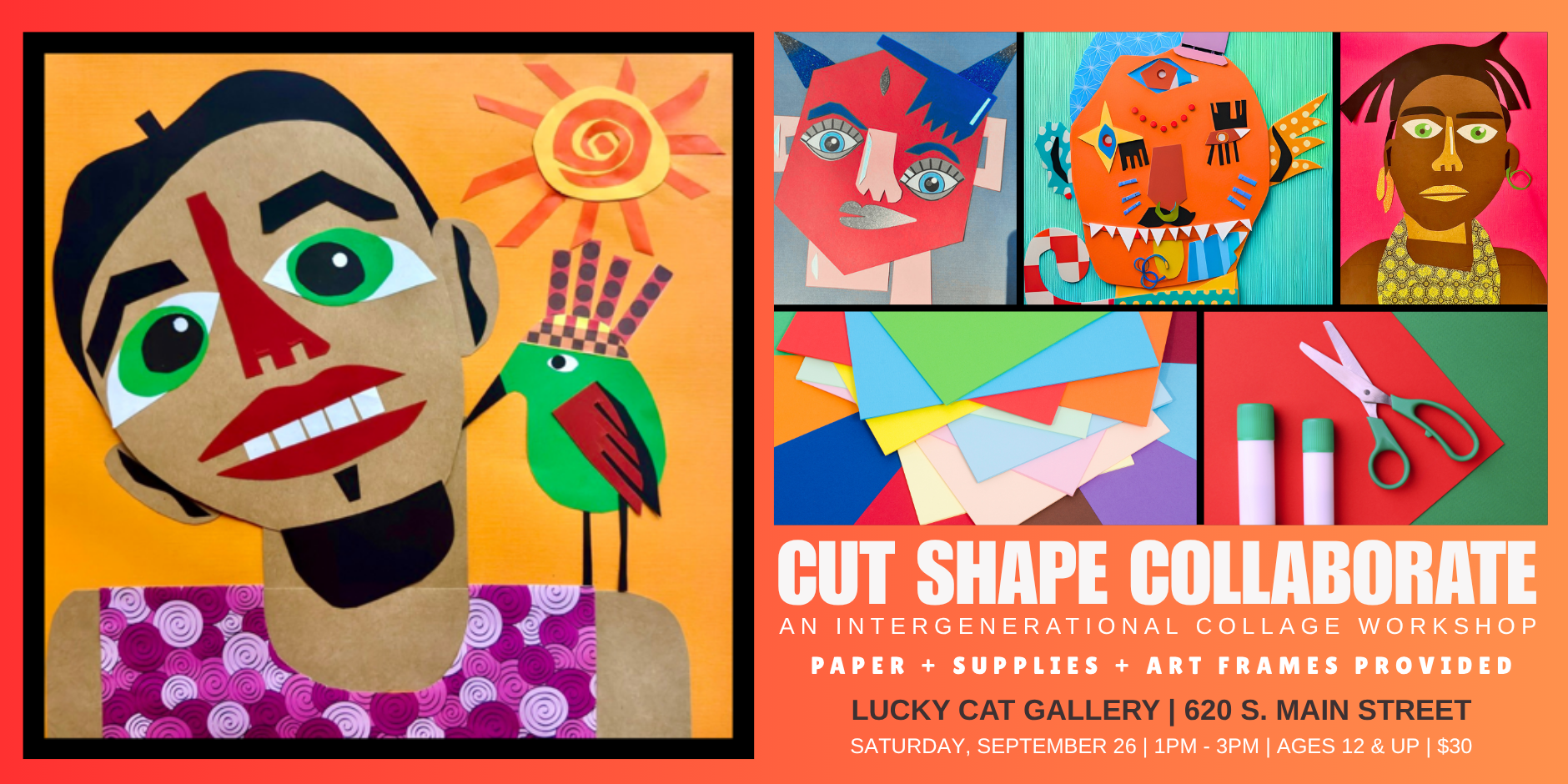 Cut Shape Collaborate | An Intergenerational Collage Workshop