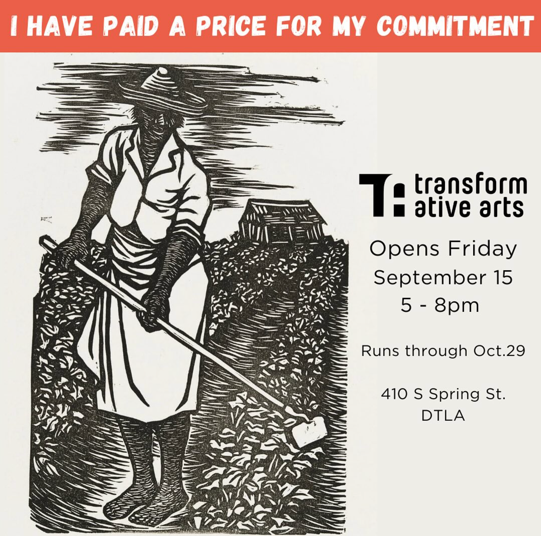 Transformative Arts exhibition, I Have Paid a Price for My Commitment