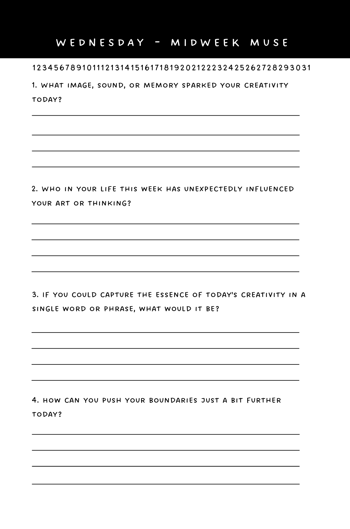 7-Day Artist's Creative Journal: Transform Your Vision, Day by Day: The Ultimate Weekly Creative Boost - MichaelVargas.Art