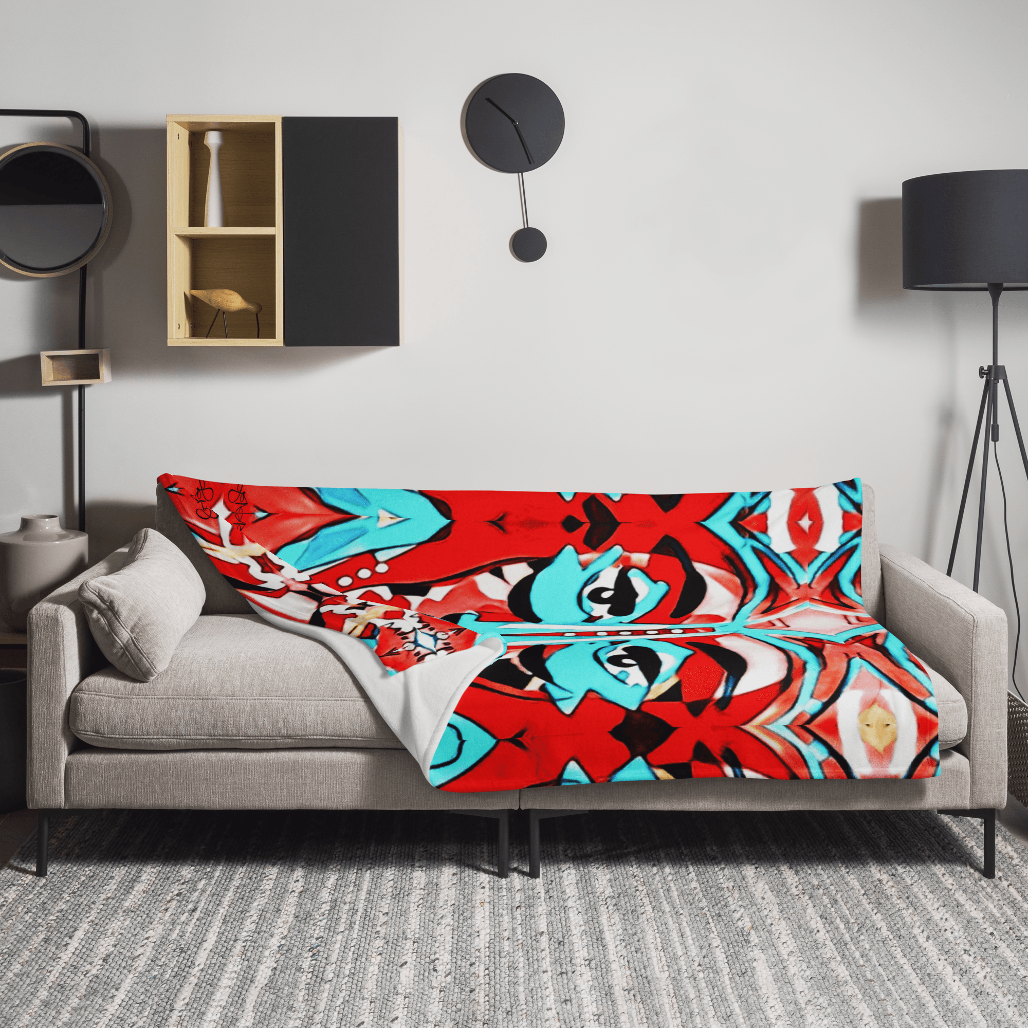 After The Laughter | Throw Blanket - MichaelVargas.Art