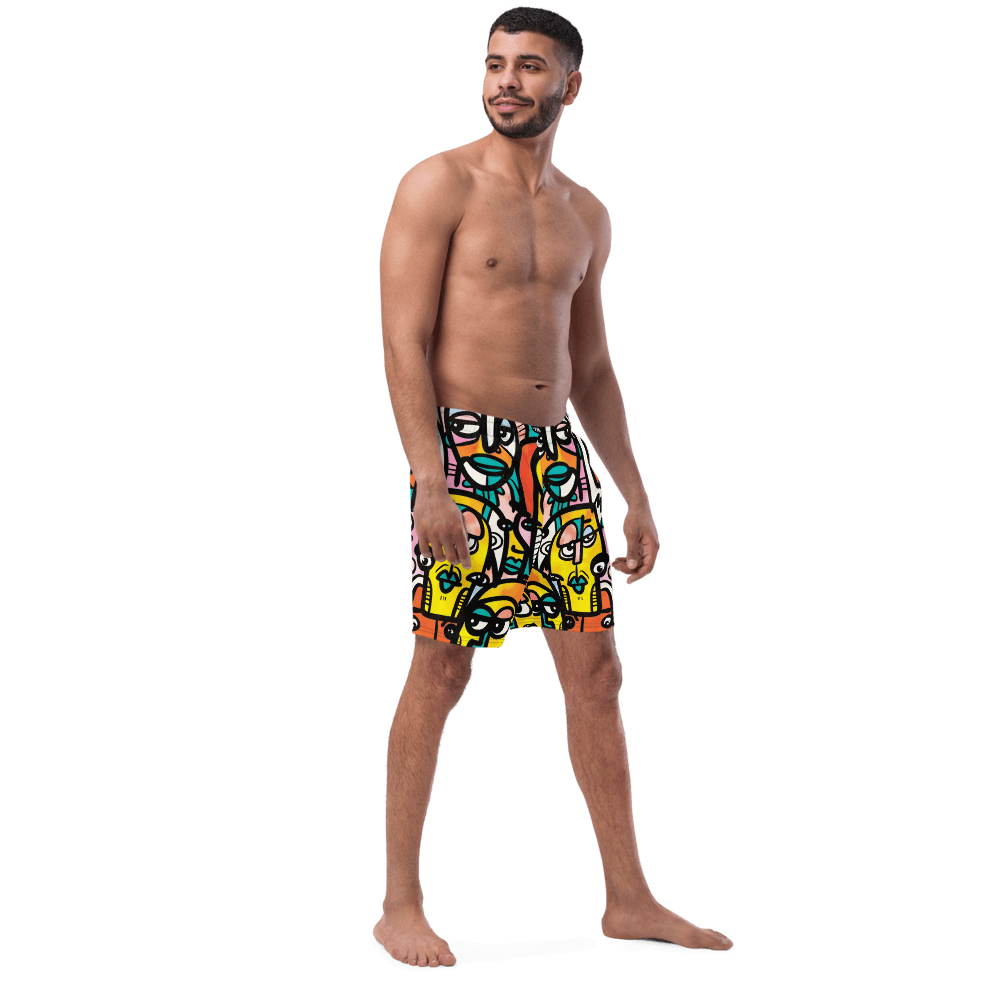 Alone in A Crowd | Men's Swim Trunks - MichaelVargas.Art