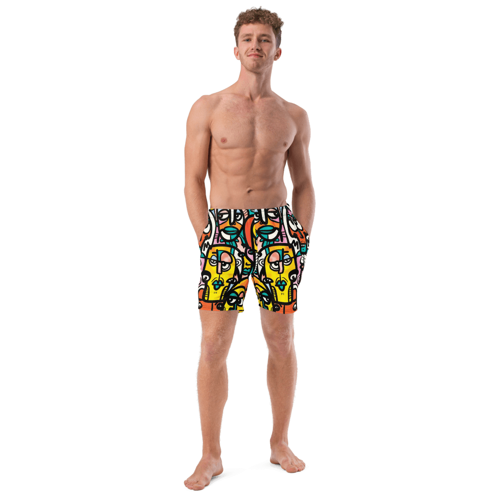 Alone in A Crowd | Men's Swim Trunks - MichaelVargas.Art