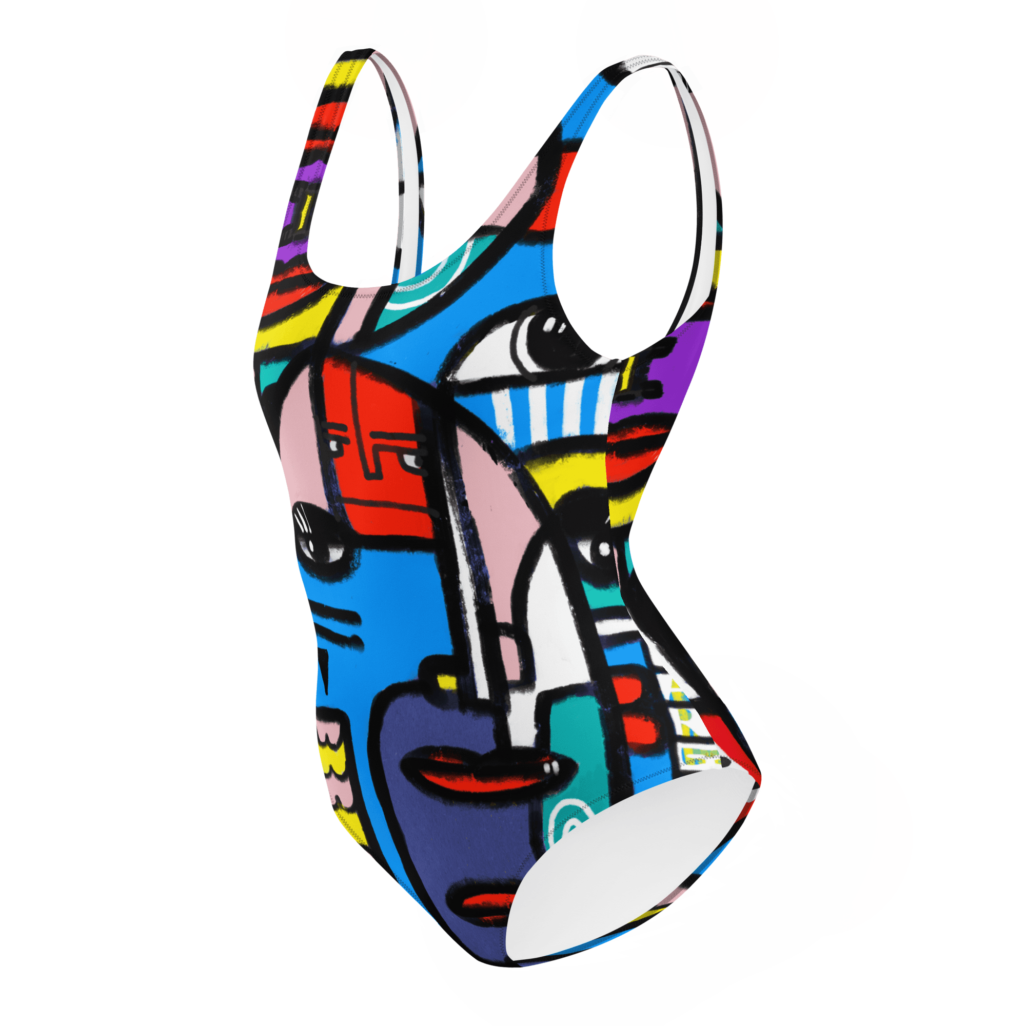 Echo Chambers | One-Piece Swimsuit - MichaelVargas.Art