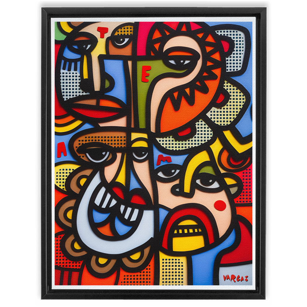 Four Phases of Te Amo | 18 x 24 | Framed Canvas Wraps - MichaelVargas.Art