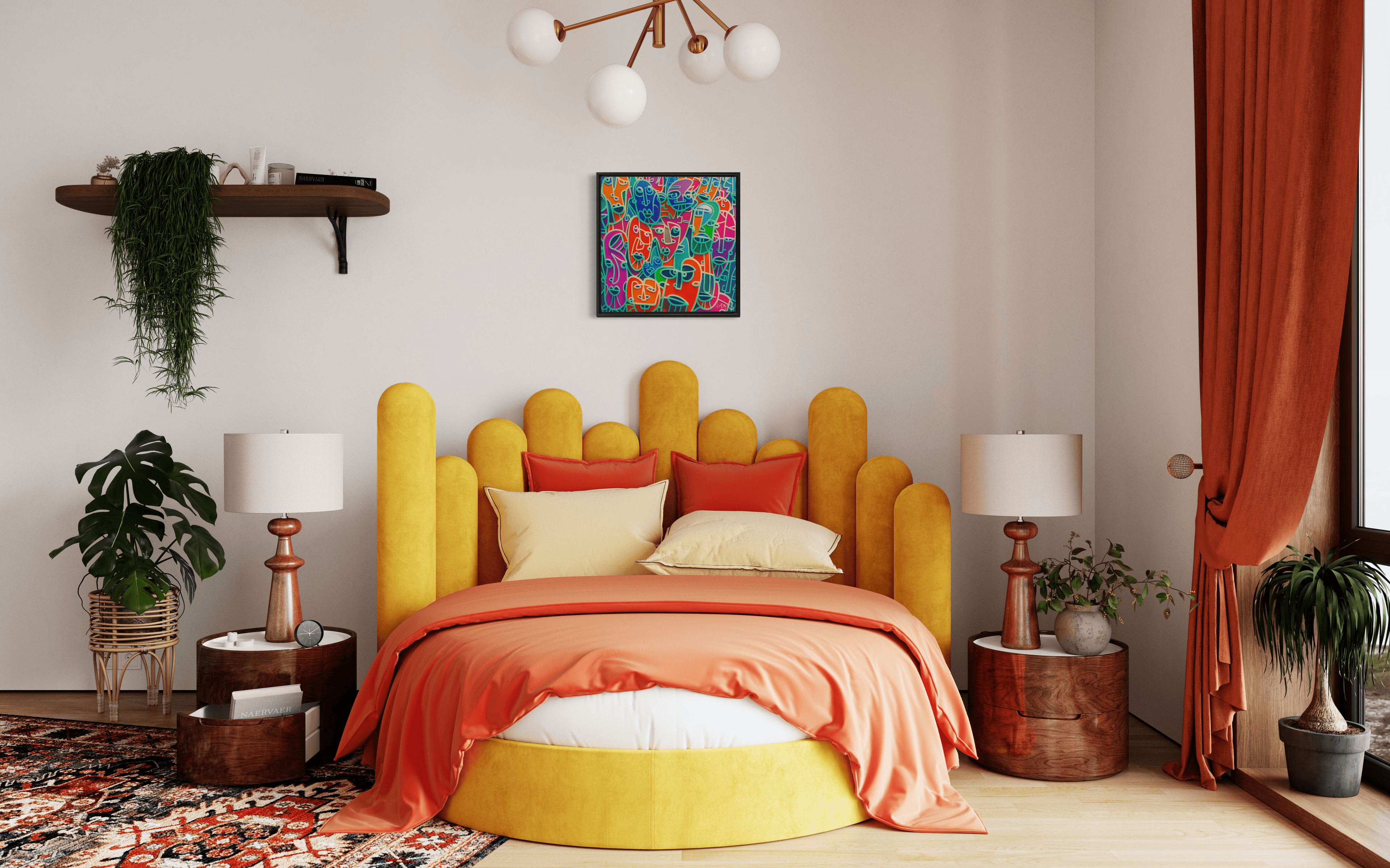 Interconnectedness | 24 x 24 | Framed Canvas Wraps - MichaelVargas.Art