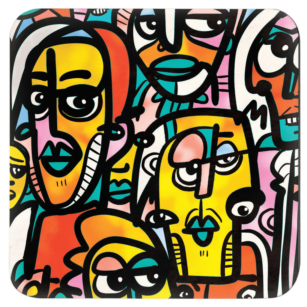 MVA FUNKY FOUR | Coaster Set #2 - MichaelVargas.Art