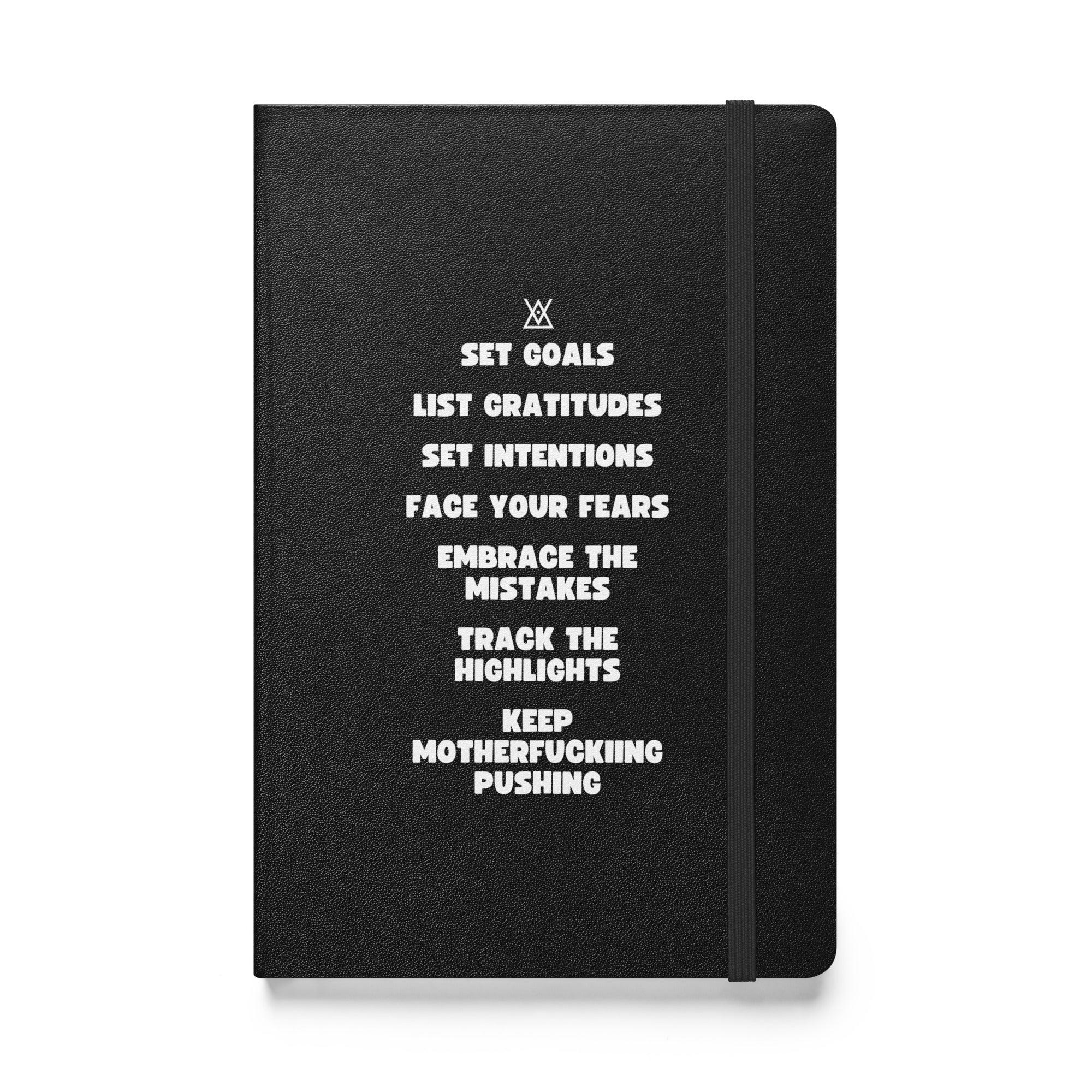 MVA - Keep Motherfucking Pushing | Hardcover Bound Notebook - MichaelVargas.Art