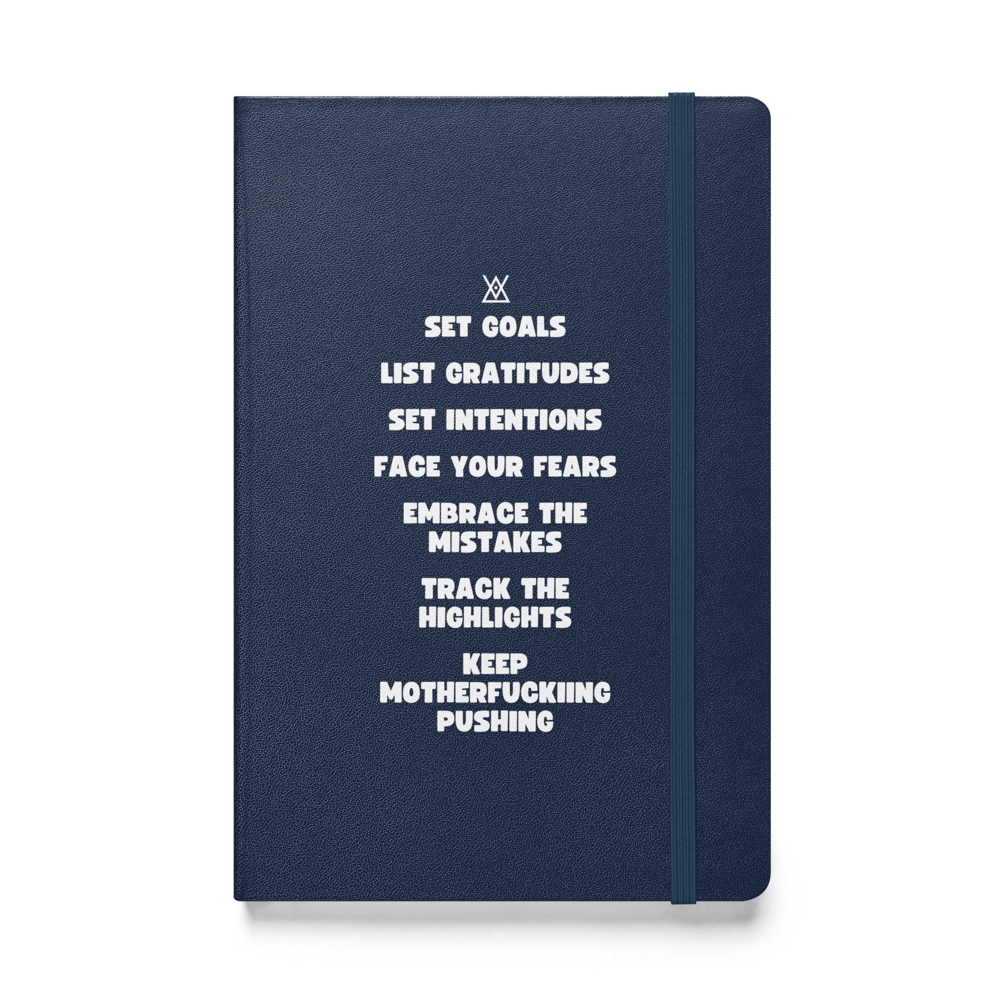 MVA - Keep Motherfucking Pushing | Hardcover Bound Notebook - MichaelVargas.Art