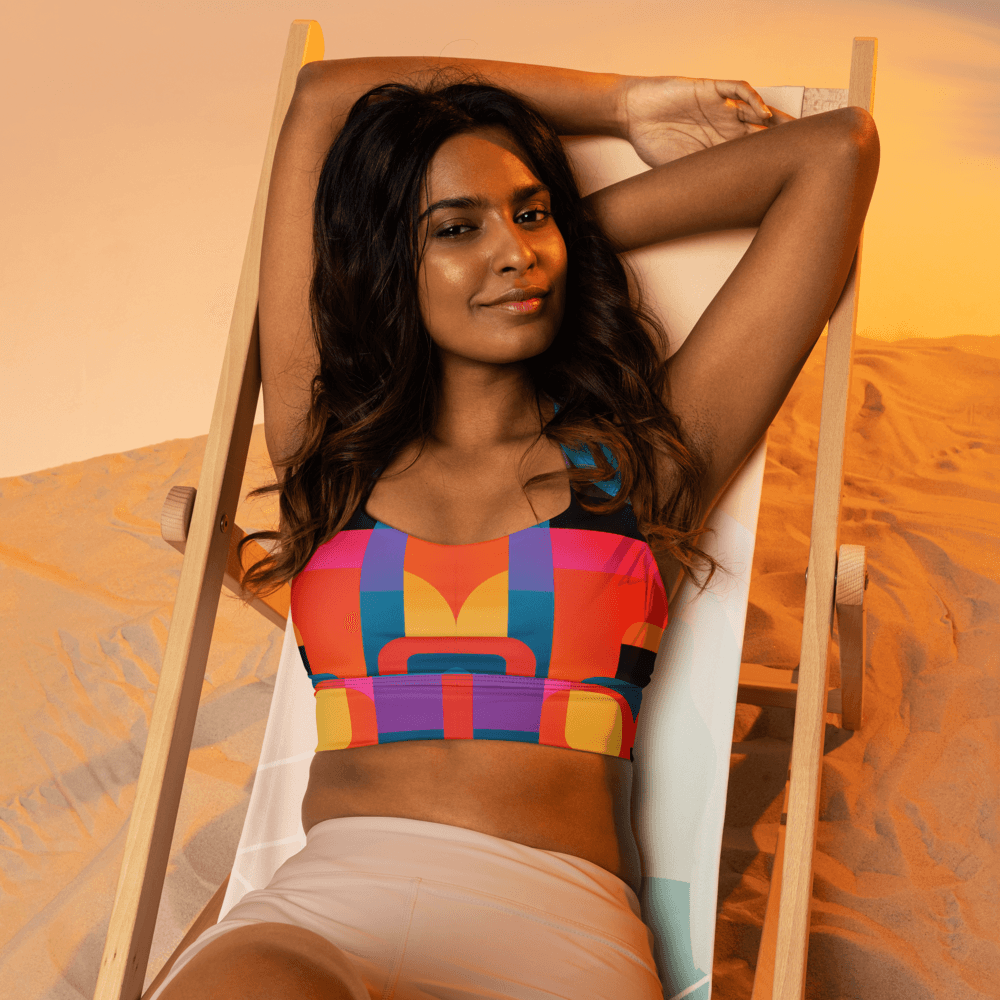 MVA | ASANA | Longline Sports Bra - MichaelVargas.Art