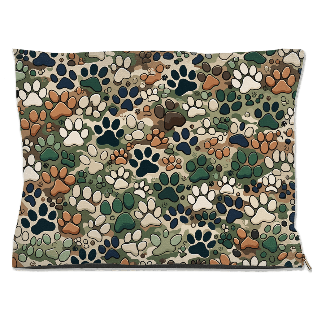 MVA Paw Print Camo | Dog Beds - MichaelVargas.Art