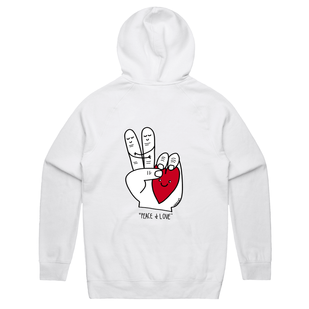 Peace & Love | Hoodie - MichaelVargas.Art