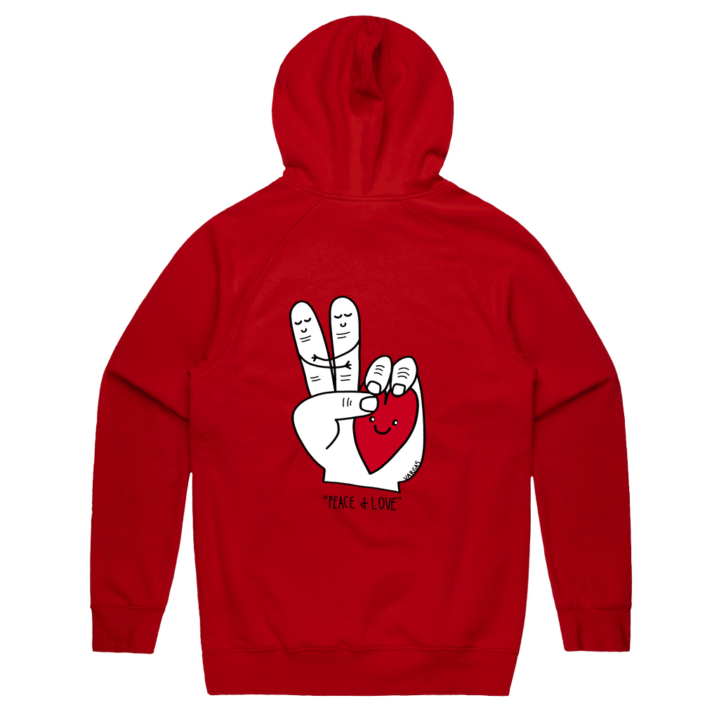 Peace & Love | Hoodie - MichaelVargas.Art