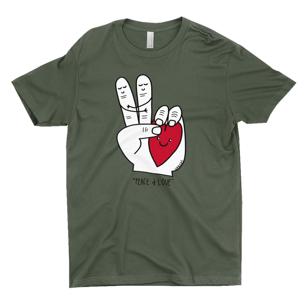 Peace & Love | T-Shirt - MichaelVargas.Art