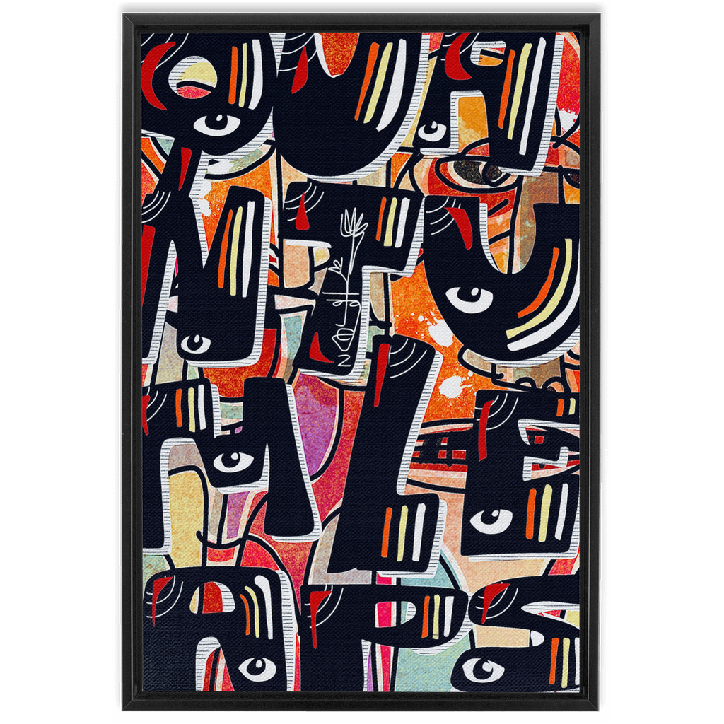 Quantum Leaps | 20 x 30 | Framed Canvas Wraps - MichaelVargas.Art