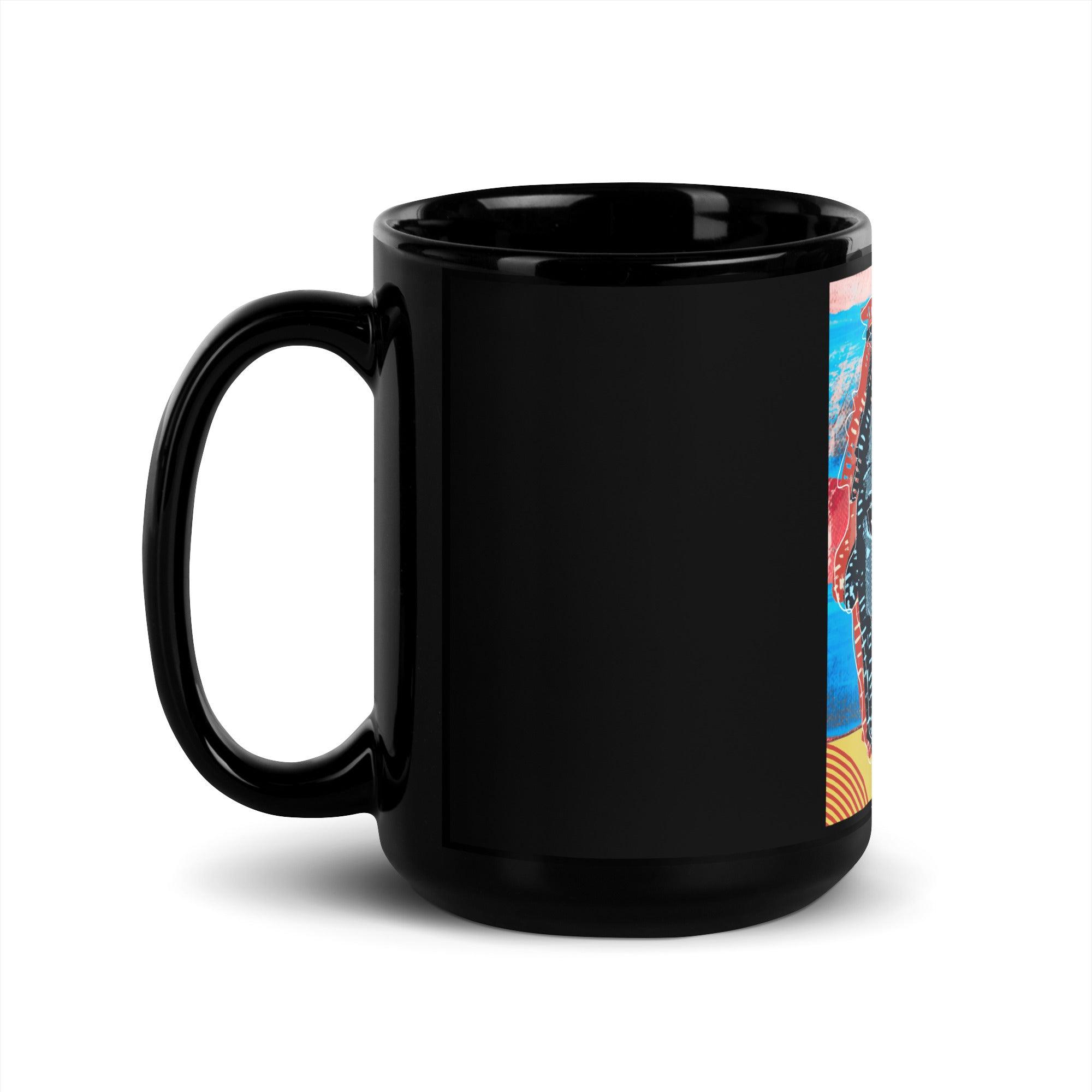 Results or Excuses | Black Glossy 15oz Mug - MichaelVargas.Art