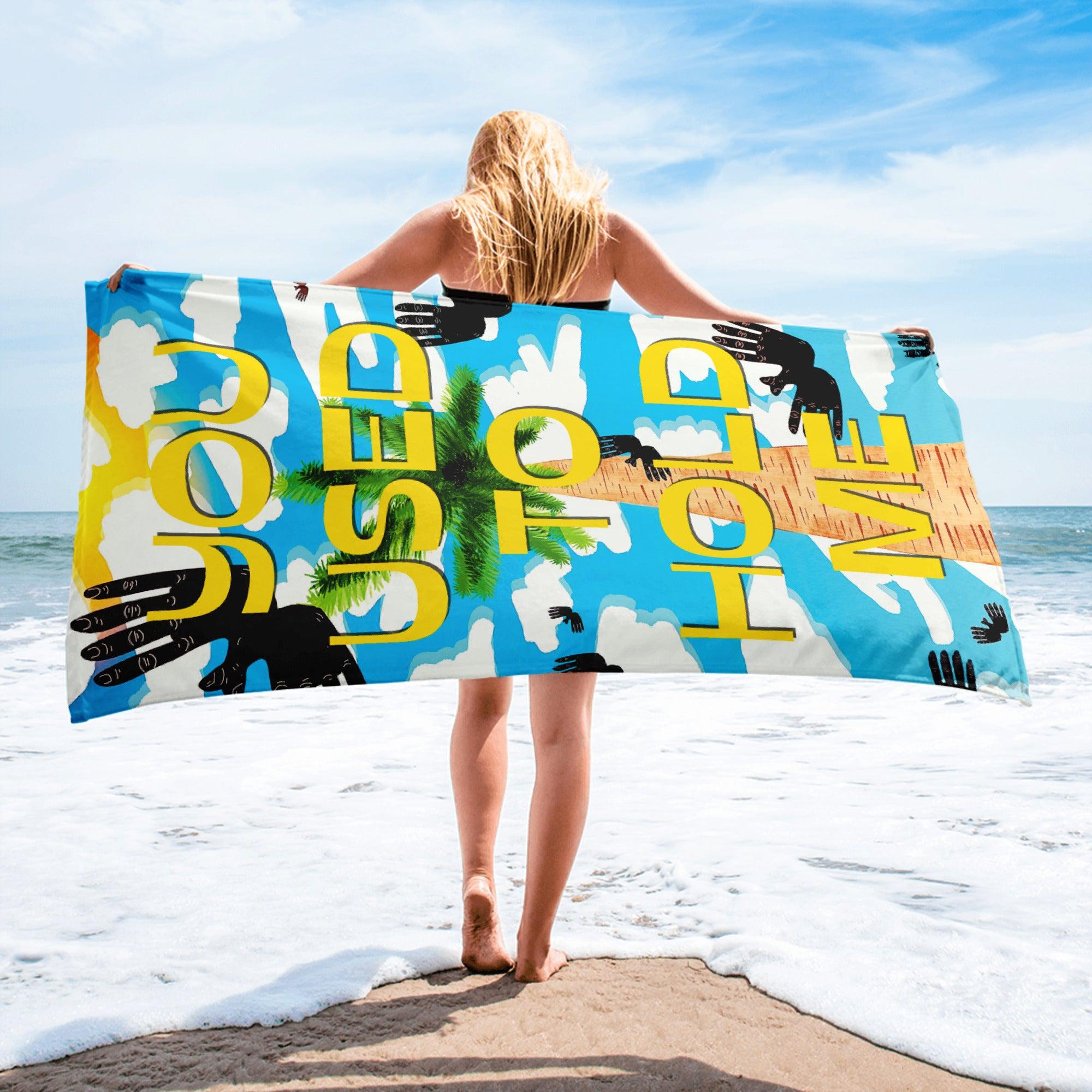 You Used To Hold Me | Beach Towel - MichaelVargas.Art