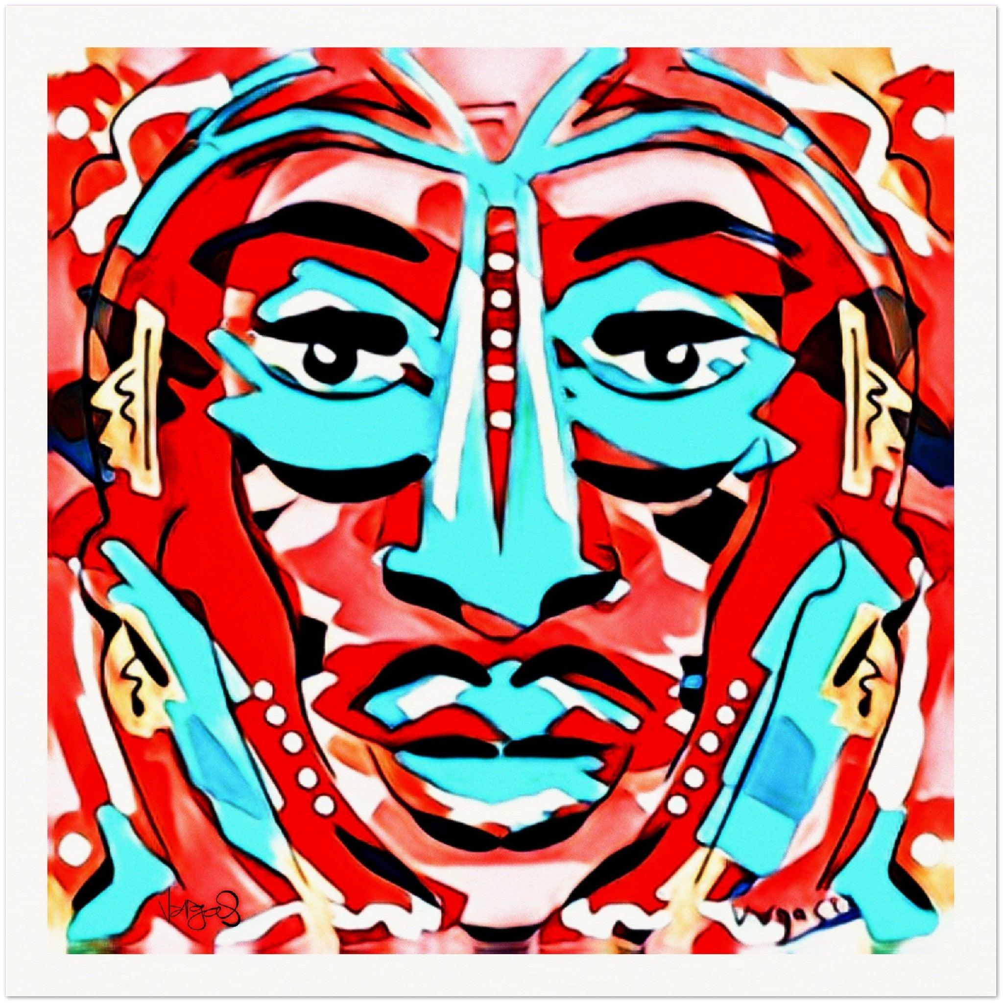 After The Laughter | 28x28 | Print - MichaelVargas.Art