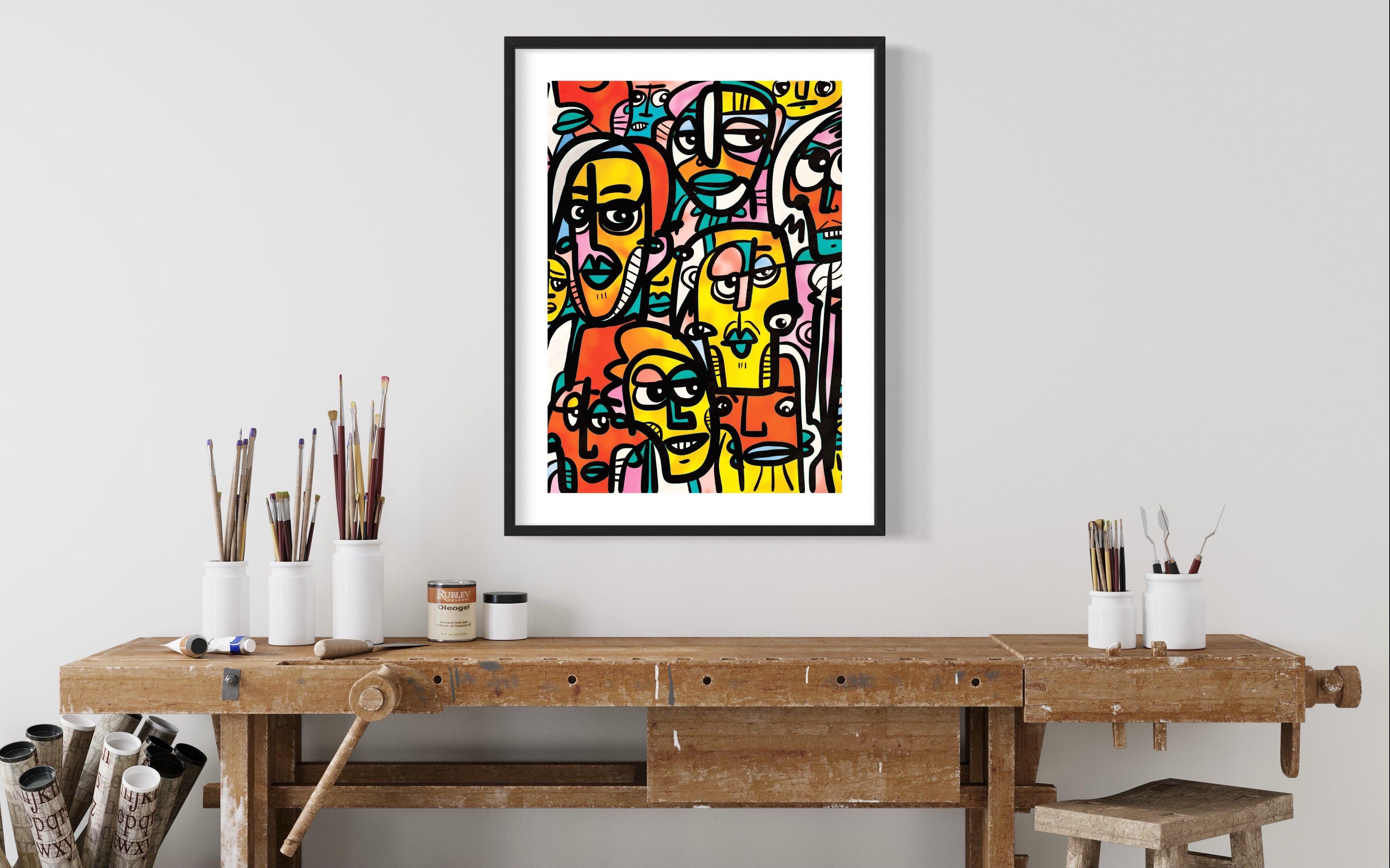 Alone In A Crowd | 20x28 | Print - MichaelVargas.Art