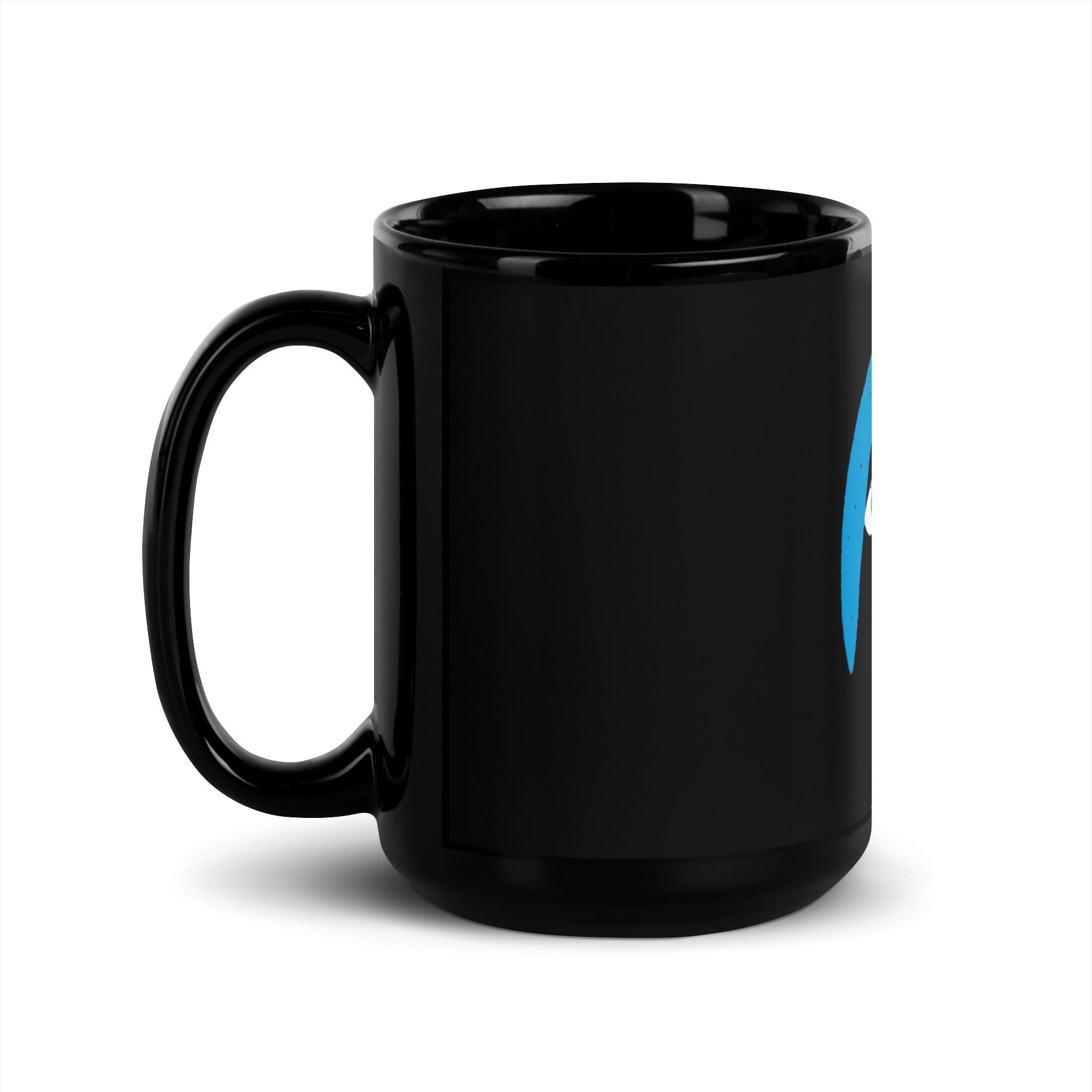 Billie Blues | Black Glossy 15oz Mug - MichaelVargas.Art