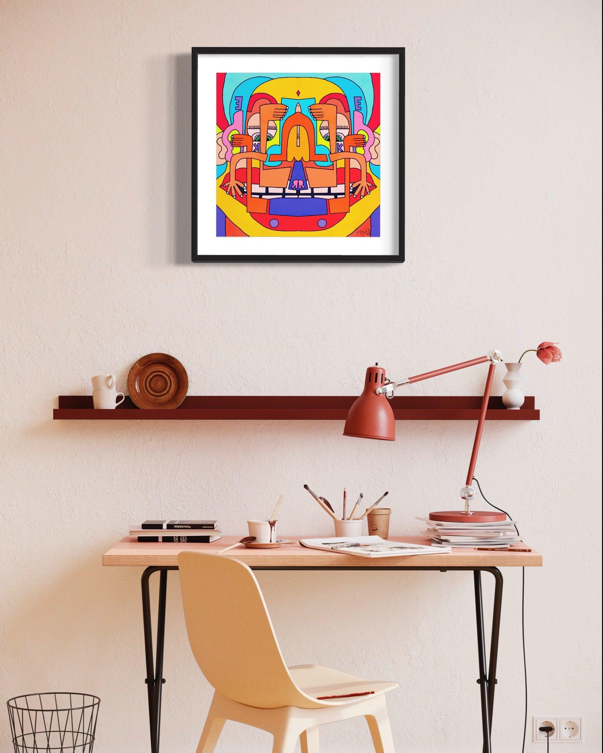 Break For Love | 28x28 | Print - MichaelVargas.Art