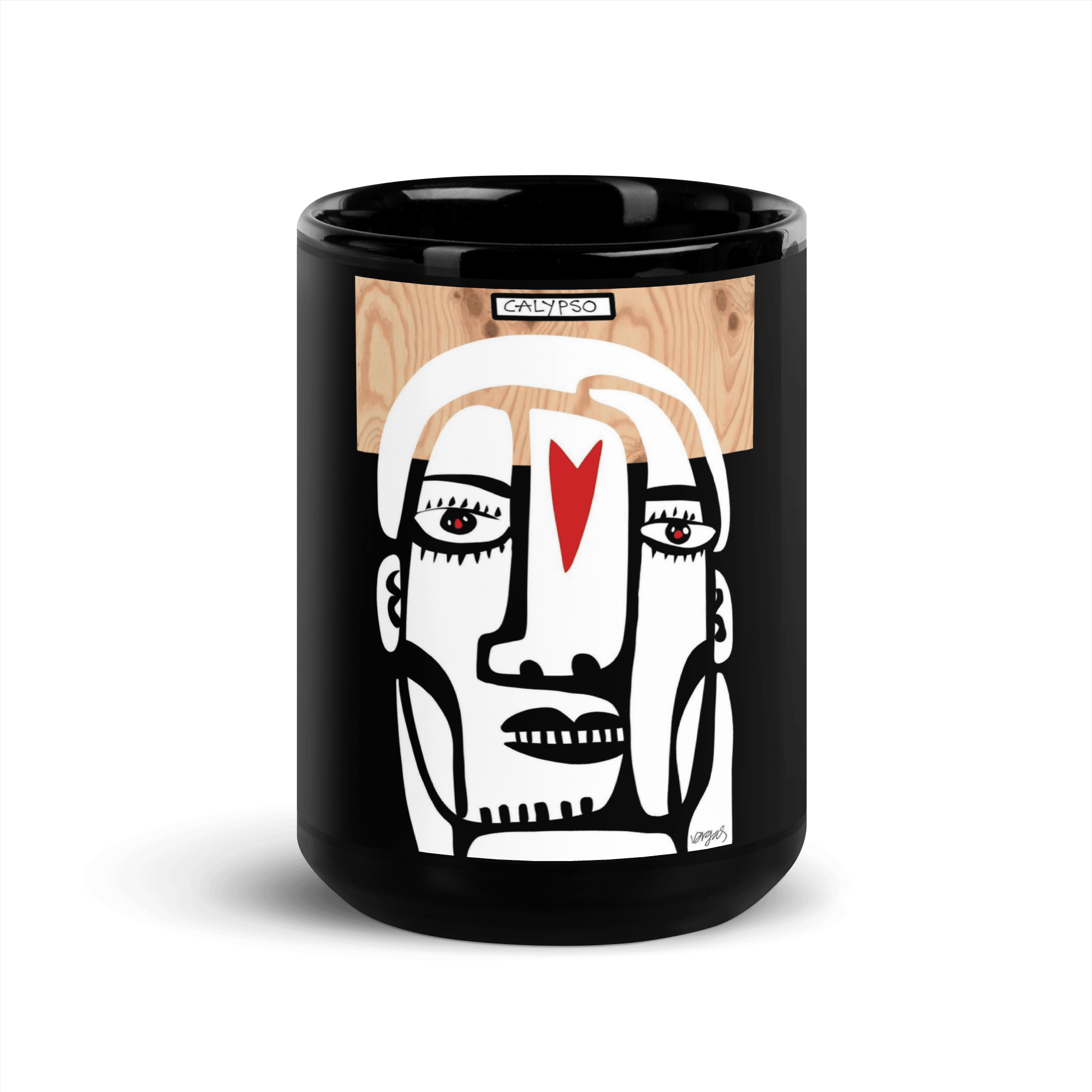 Calypso | Black Glossy 15oz Mug - MichaelVargas.Art