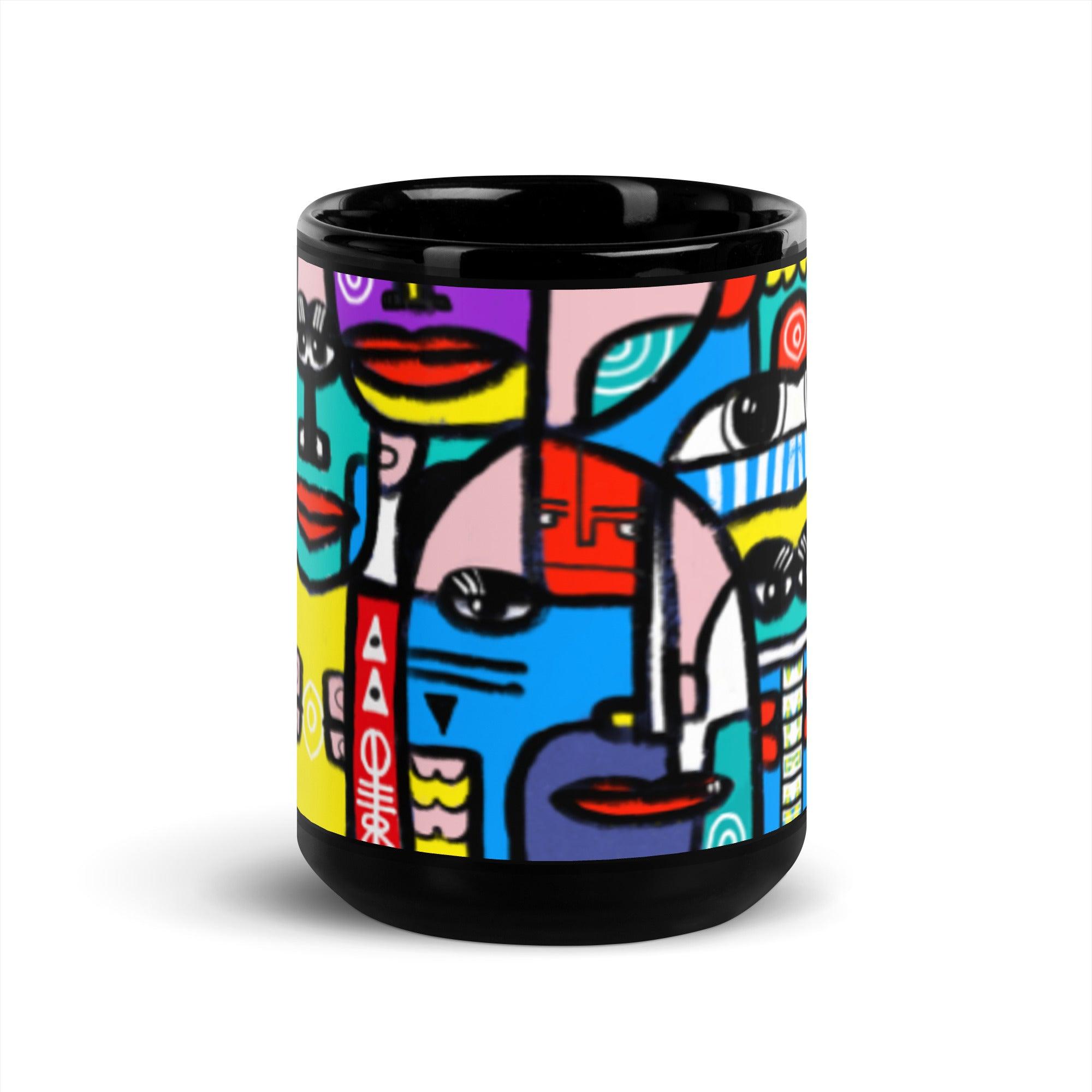 Echo Chambers | Black Glossy 15oz Mug - MichaelVargas.Art