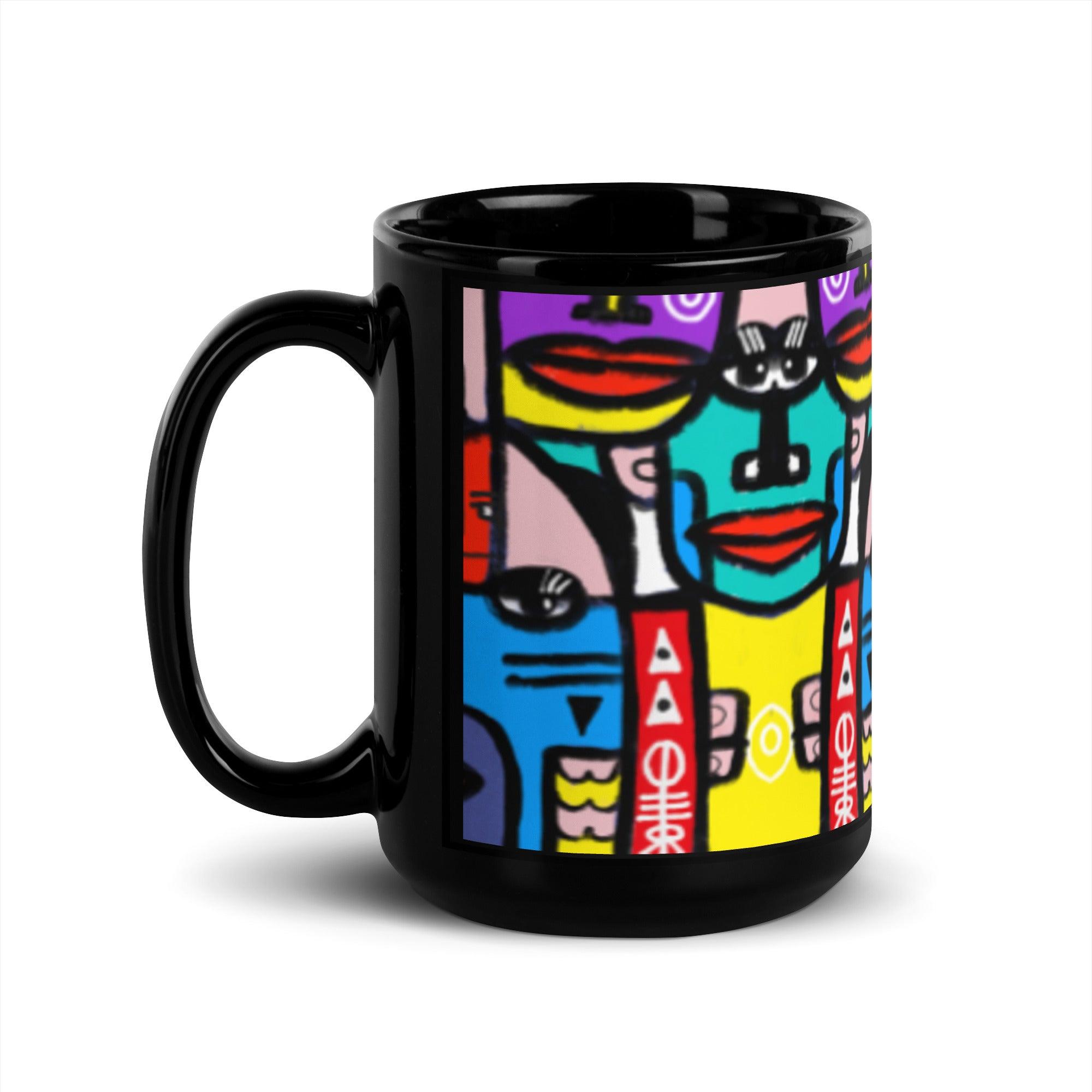 Echo Chambers | Black Glossy 15oz Mug - MichaelVargas.Art