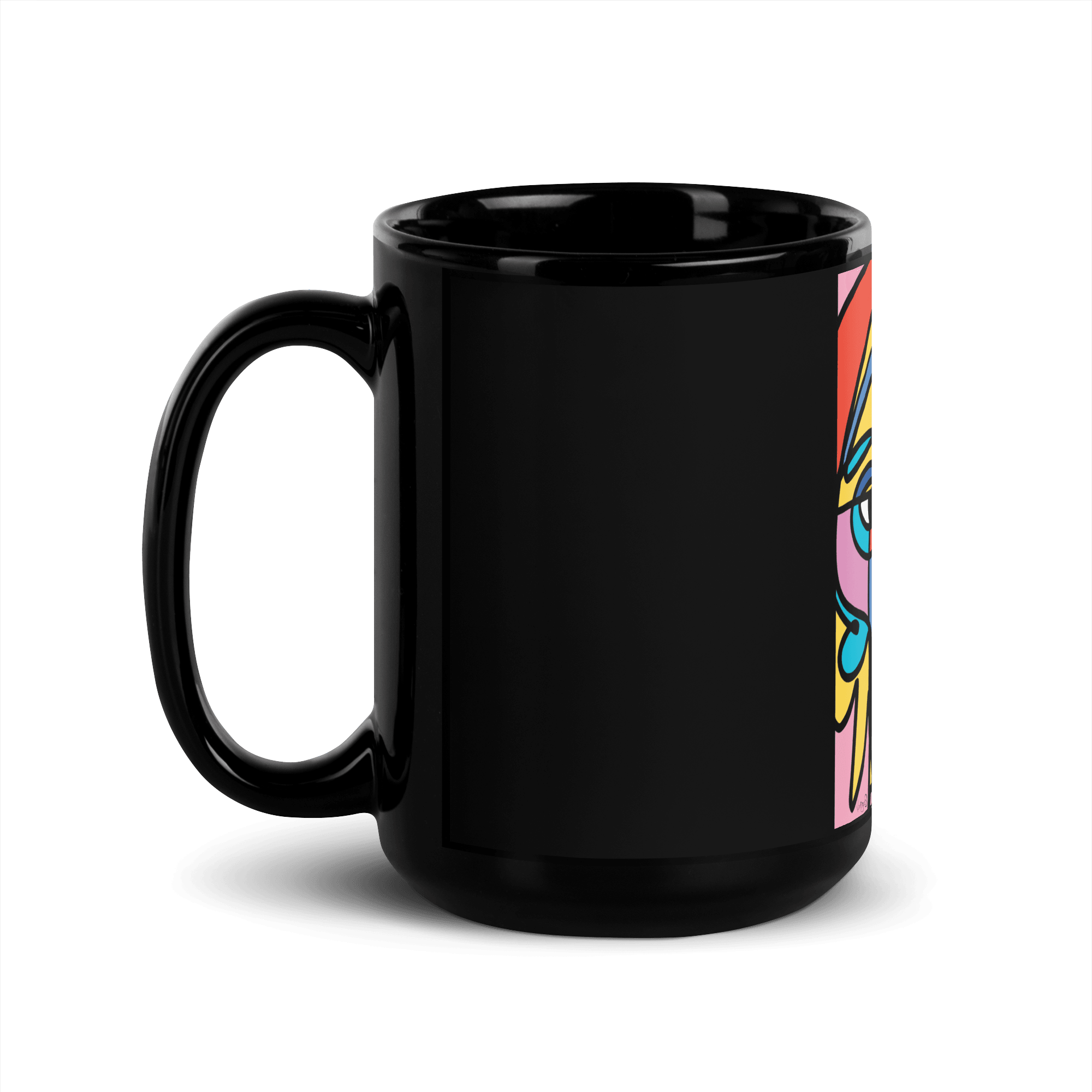 Higher Self | Black Glossy 15oz Mug - MichaelVargas.Art