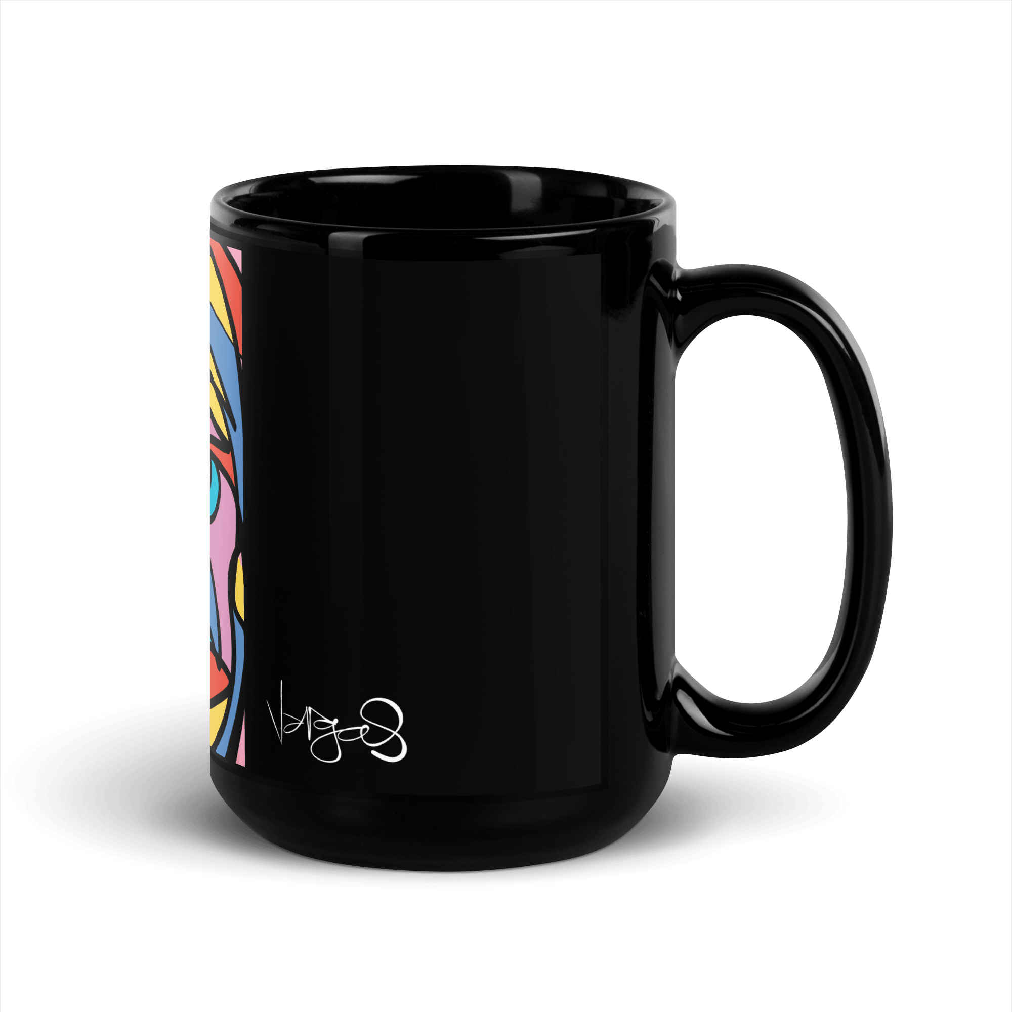 Higher Self | Black Glossy 15oz Mug - MichaelVargas.Art