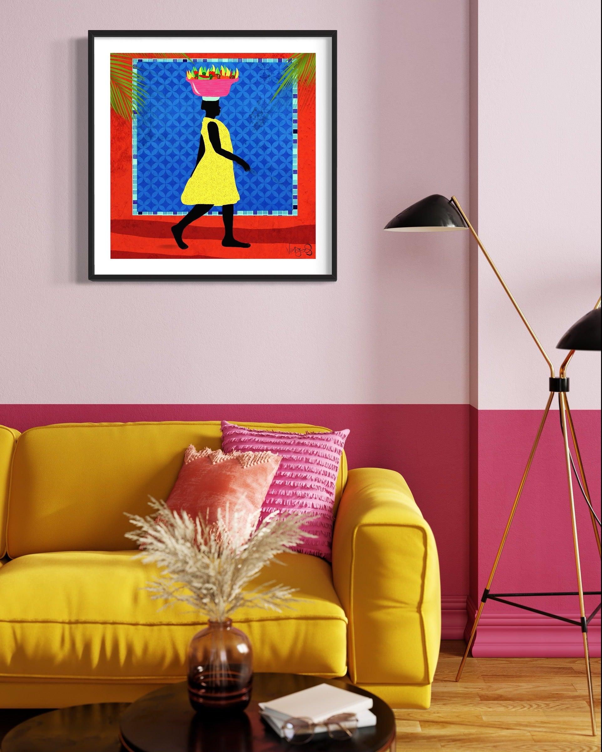 Palenquera | 28x28 | Print - MichaelVargas.Art