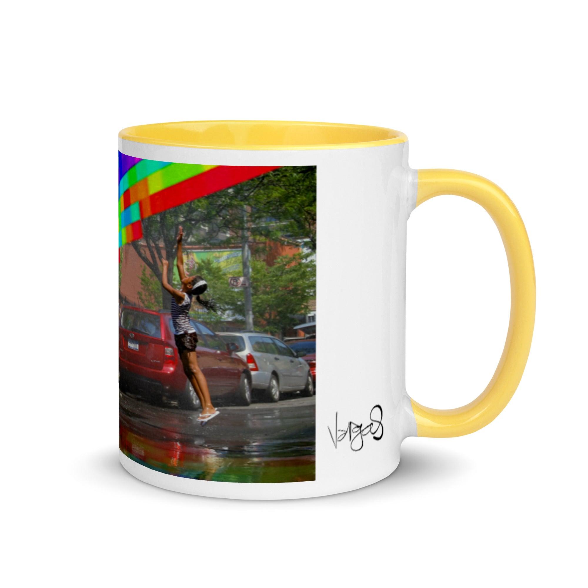 Somewhere Under The Rainbow | 11oz Color Inside Mug - MichaelVargas.Art