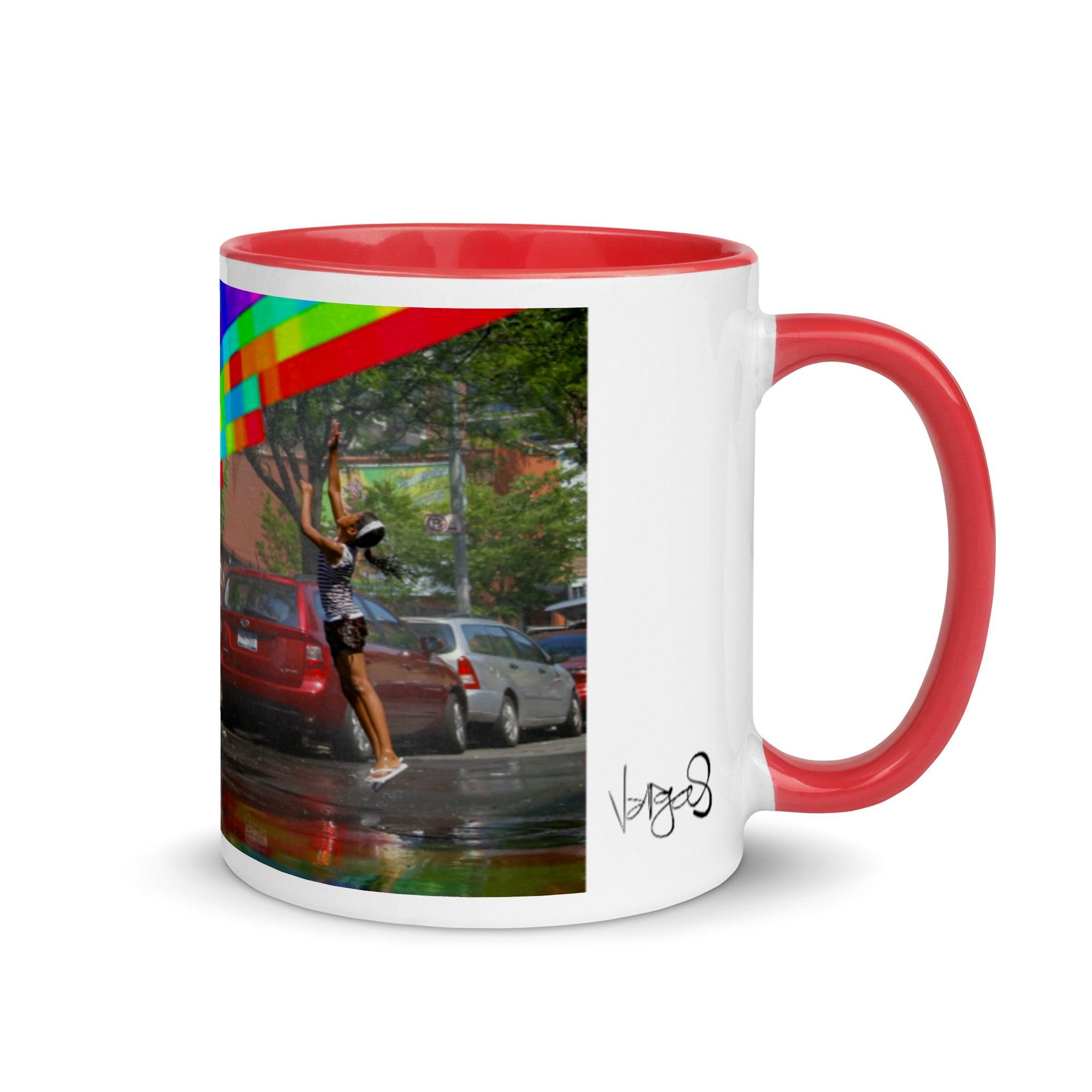 Somewhere Under The Rainbow | 11oz Color Inside Mug - MichaelVargas.Art
