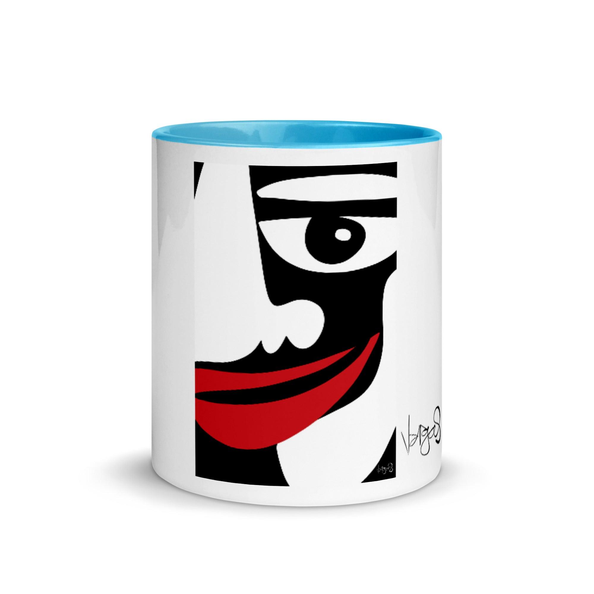 Totem BWR Face | 11oz Color Inside Mug - MichaelVargas.Art