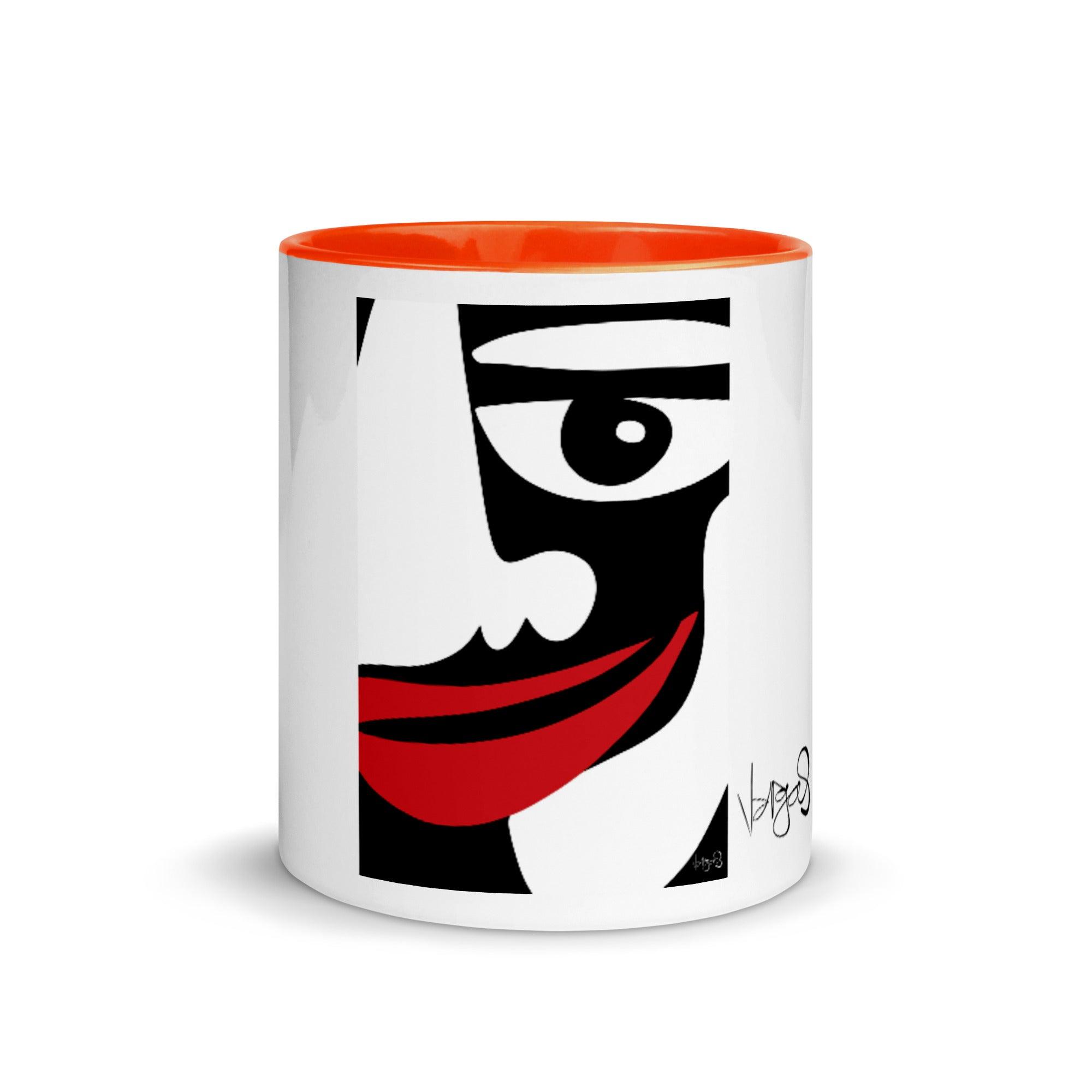 Totem BWR Face | 11oz Color Inside Mug - MichaelVargas.Art