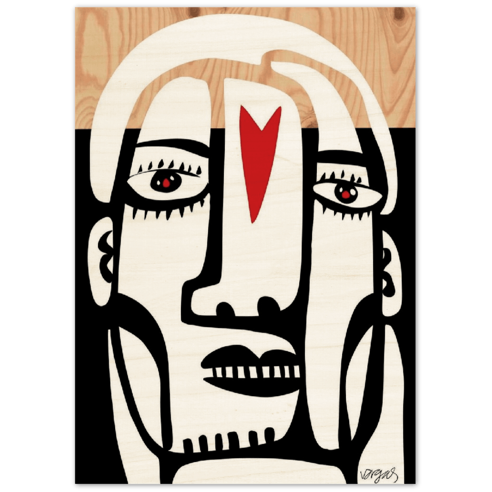 Calypso wood print art by Michael Vargas