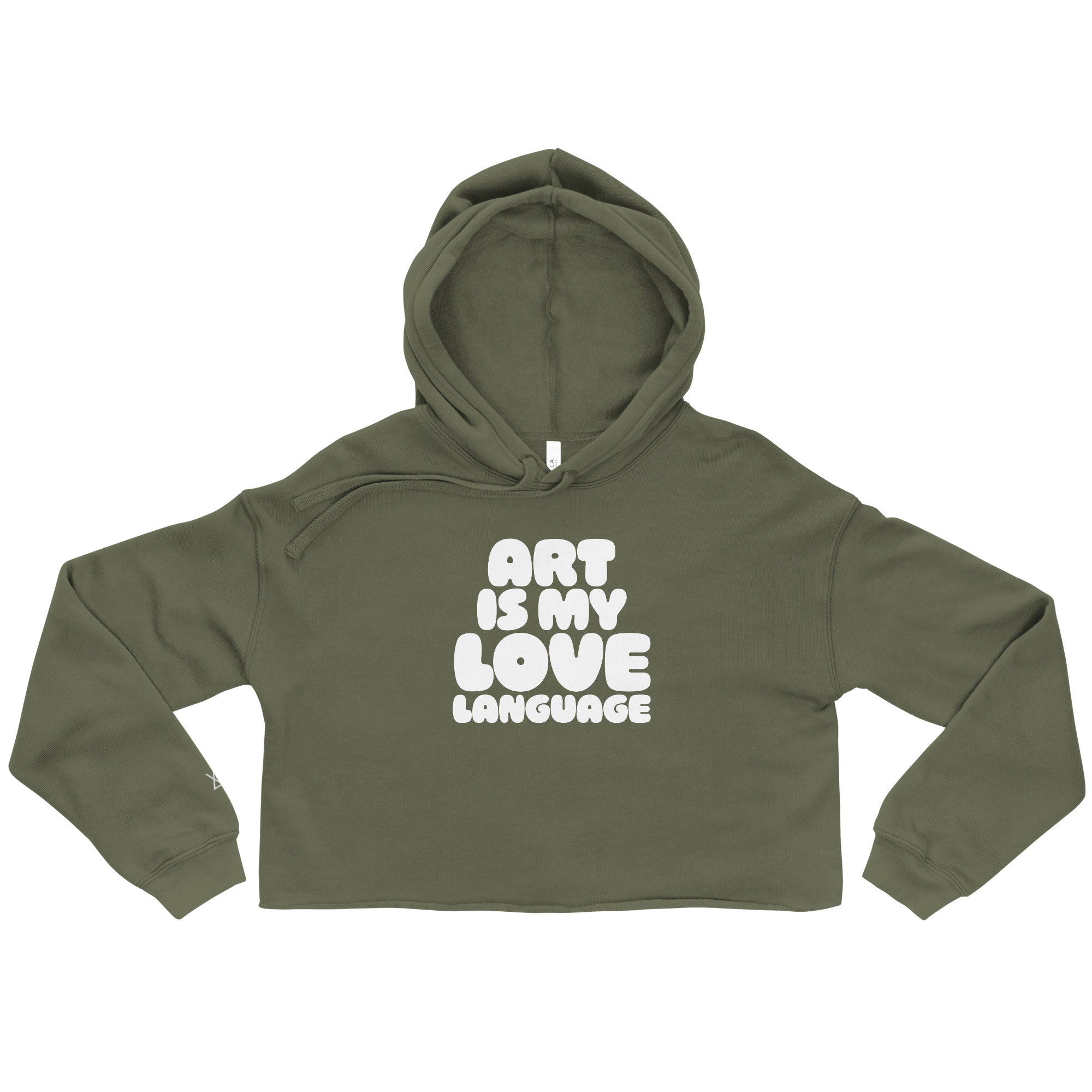 Art is My Love Language | Crop Hoodie - MichaelVargas.Art