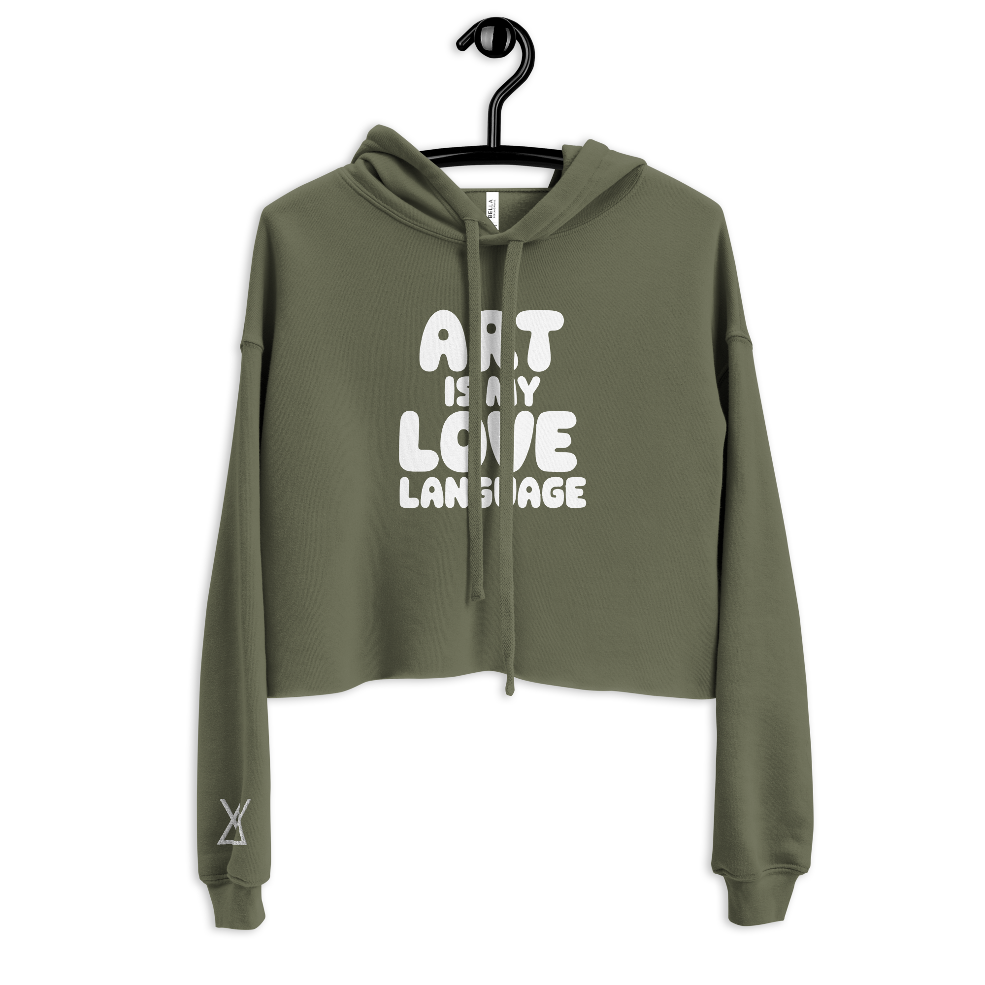 Art is My Love Language | Crop Hoodie - MichaelVargas.Art