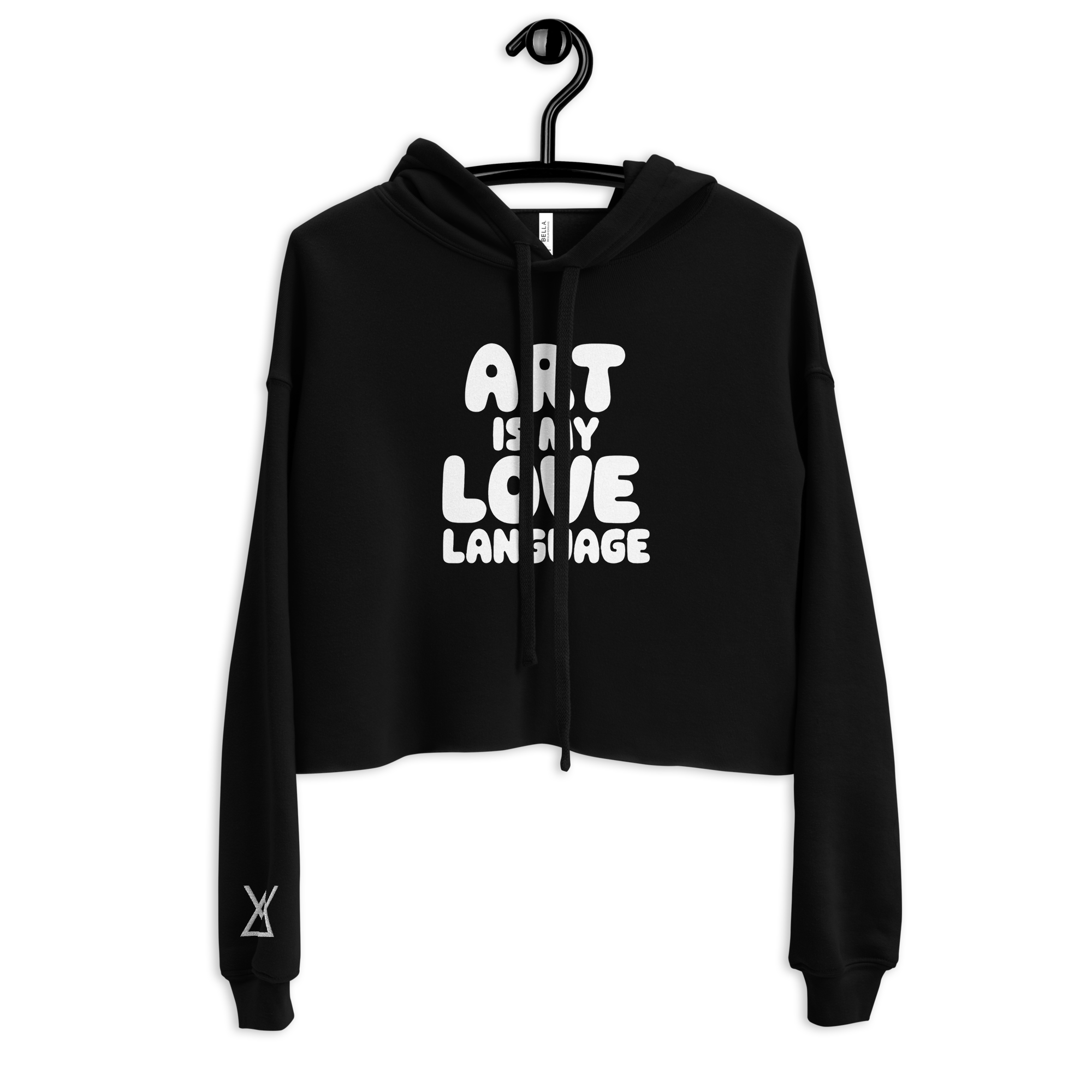 Art is My Love Language | Crop Hoodie - MichaelVargas.Art