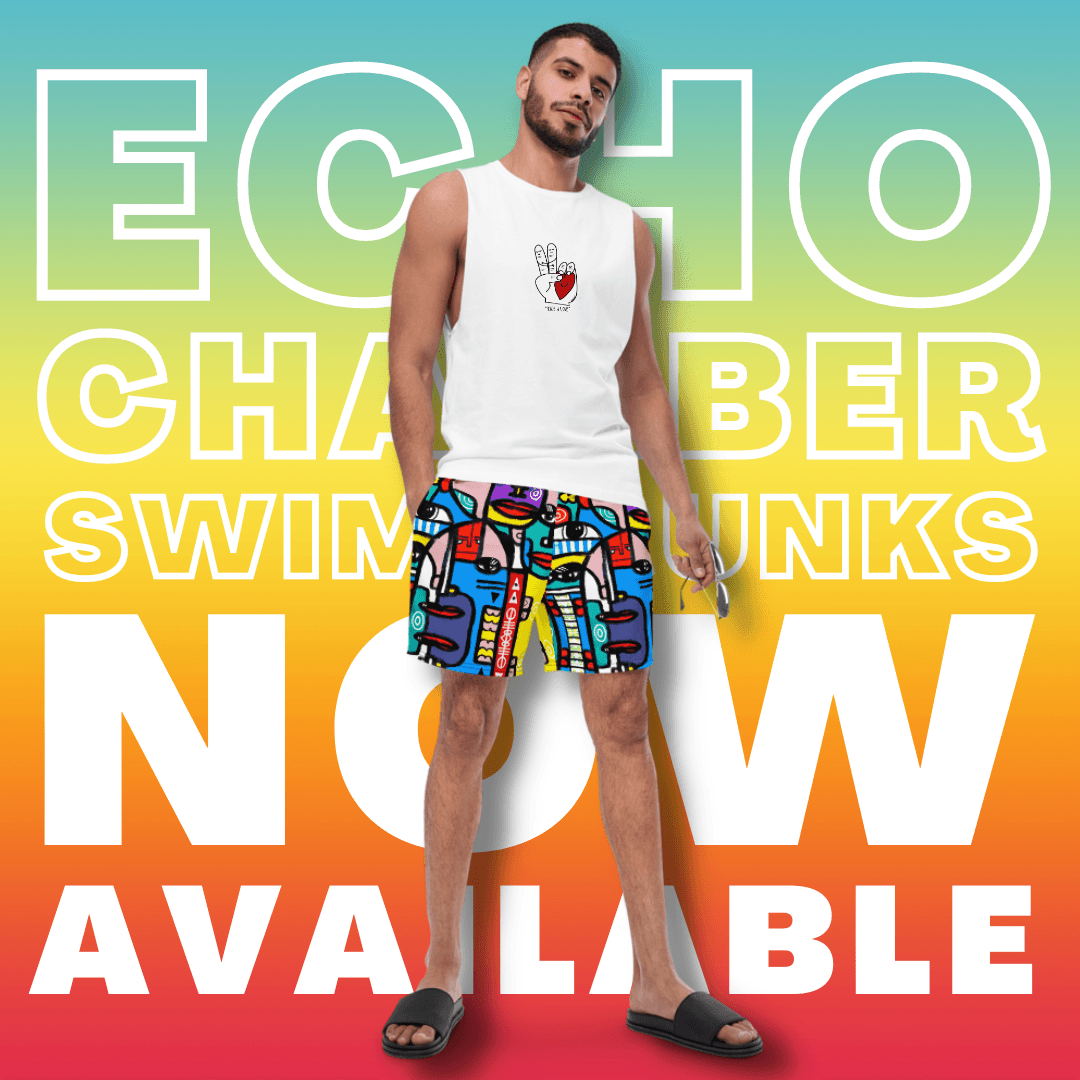 Echo Chamber | Men's Swim Trunks - MichaelVargas.Art