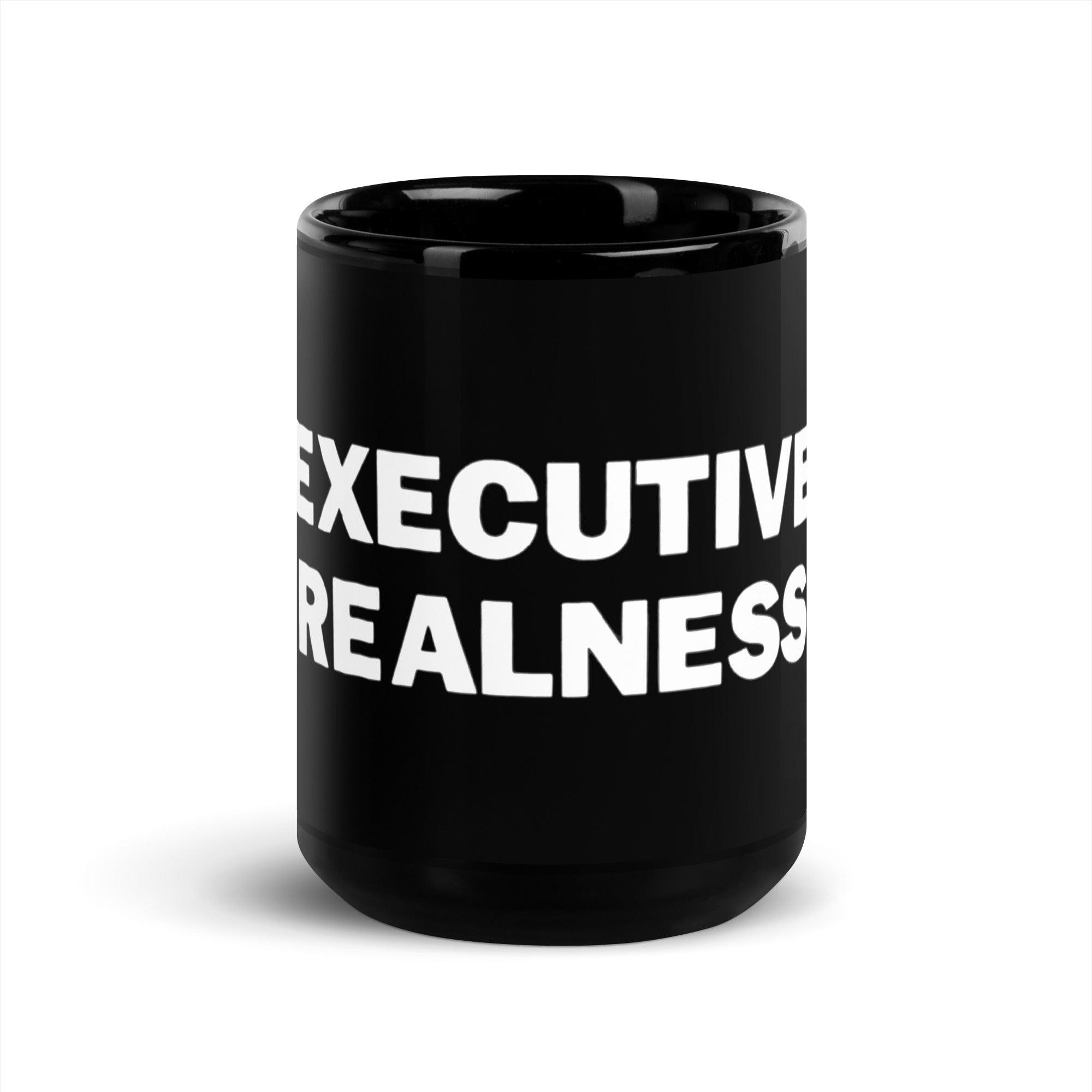 Executive Realness | Black Glossy 15oz Mug - MichaelVargas.Art