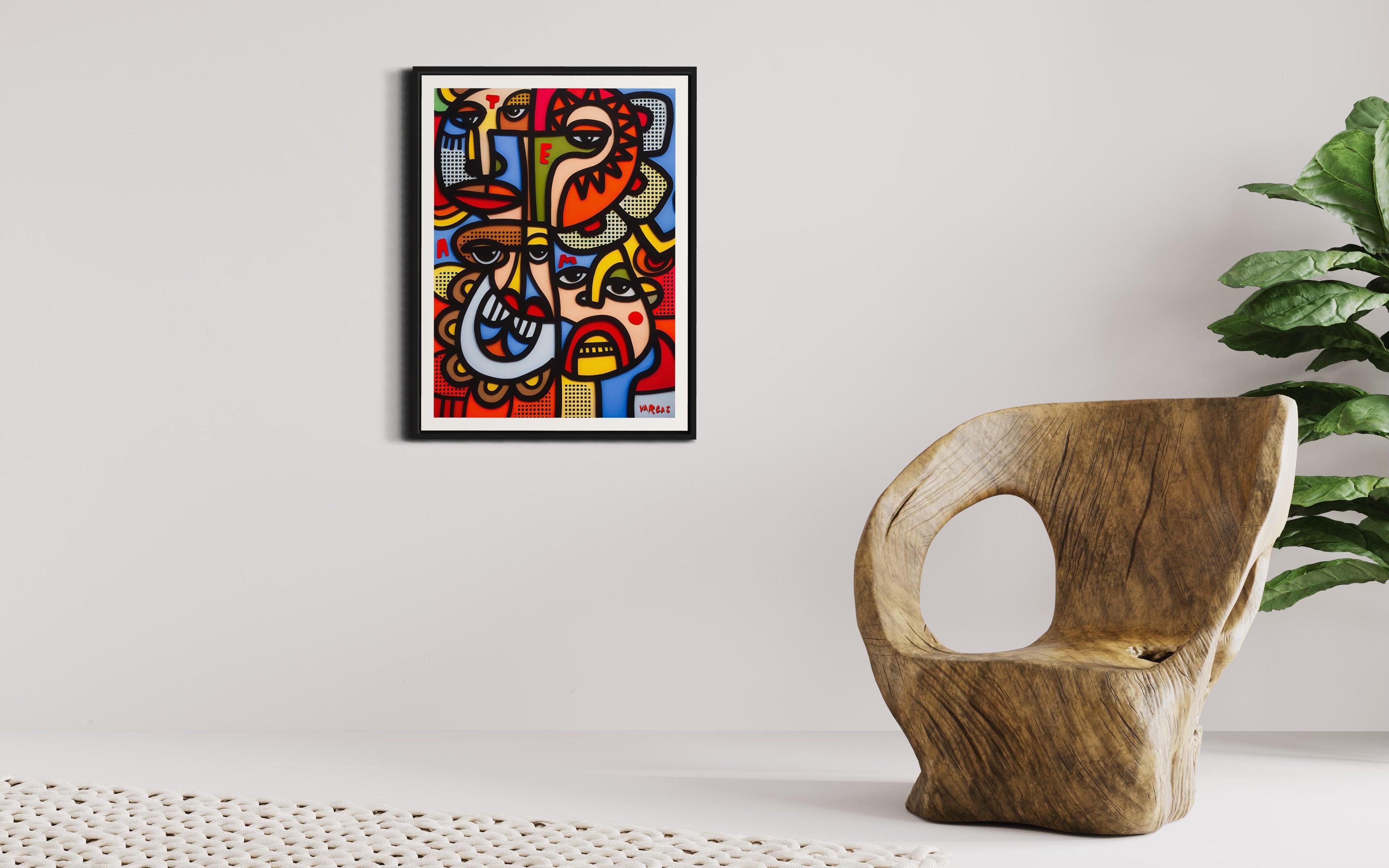 Four Phases of Te Amo | 18 x 24 | Framed Canvas Wraps - MichaelVargas.Art
