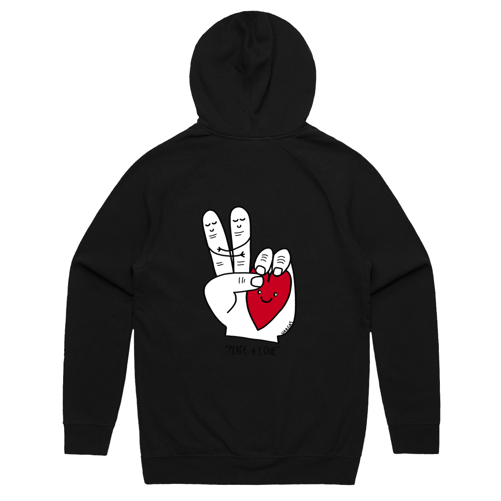 Peace & Love | Hoodie - MichaelVargas.Art