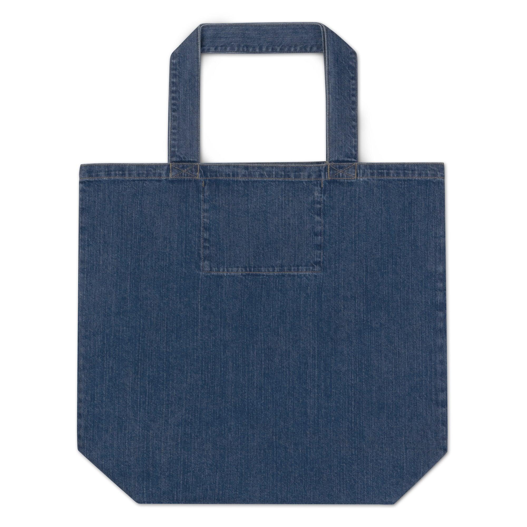 Peace & Love | Organic Denim Tote - MichaelVargas.Art