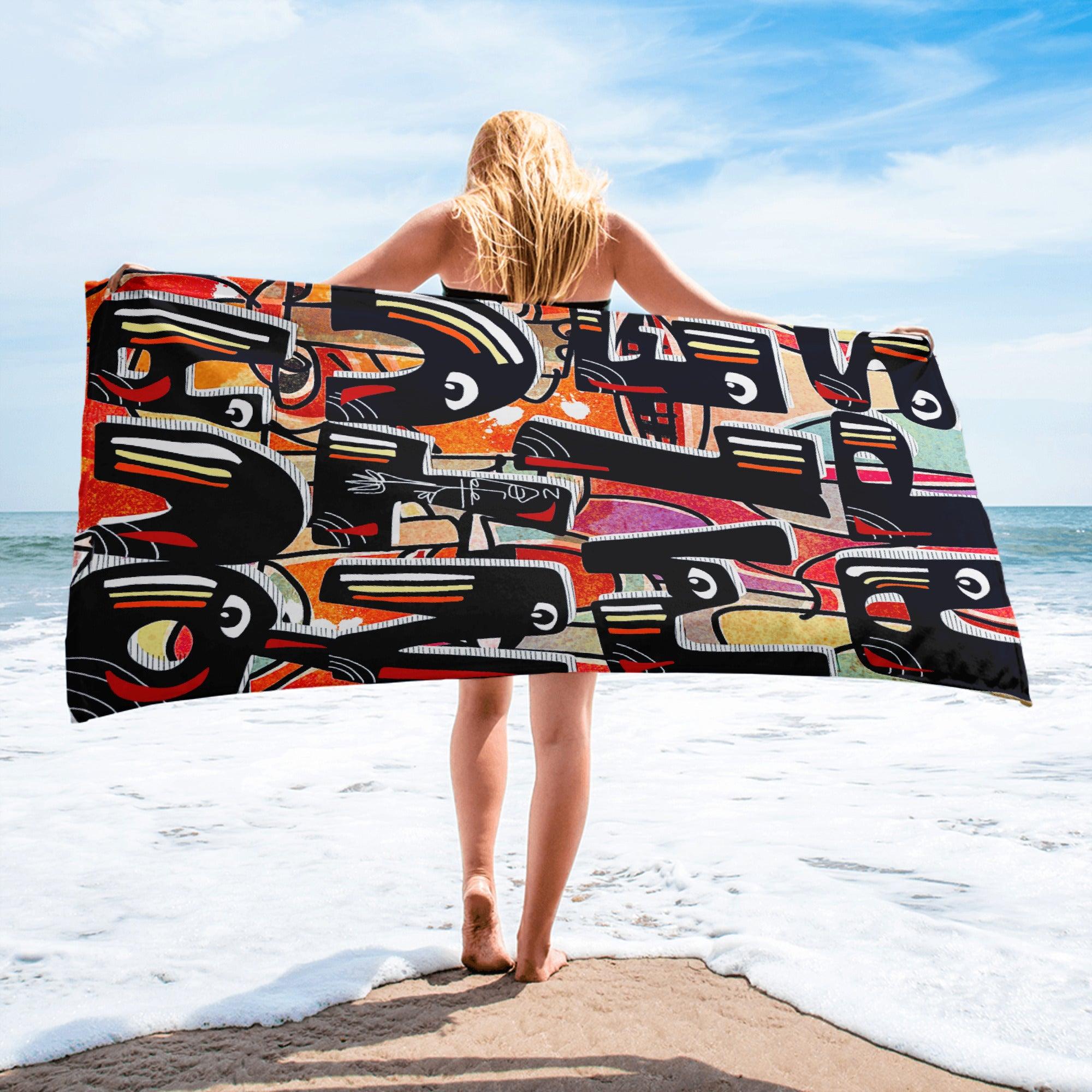 Quantum Leaps | Beach Towel - MichaelVargas.Art