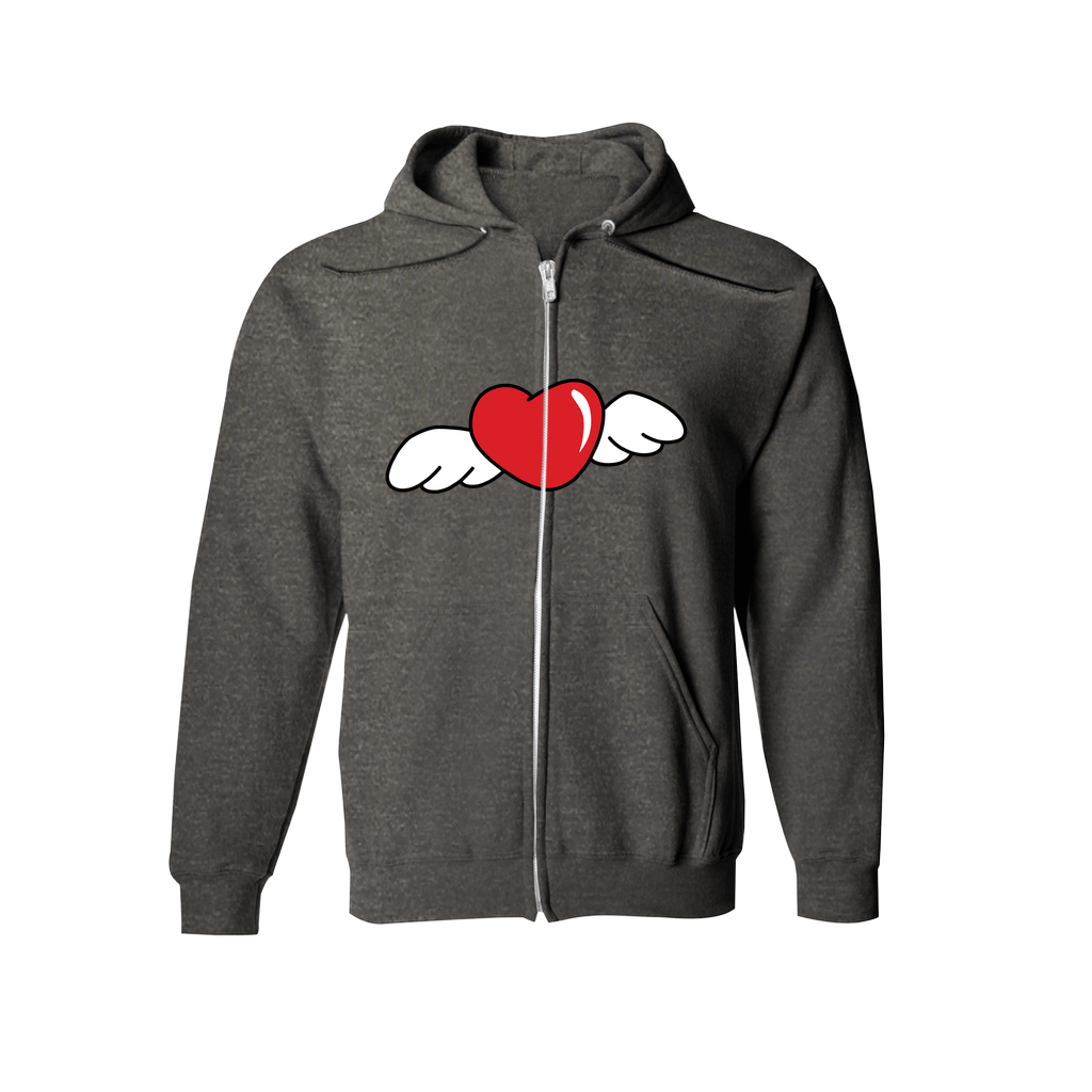 Without Love It Ain't Much | Hoodie (Zip-up) - MichaelVargas.Art