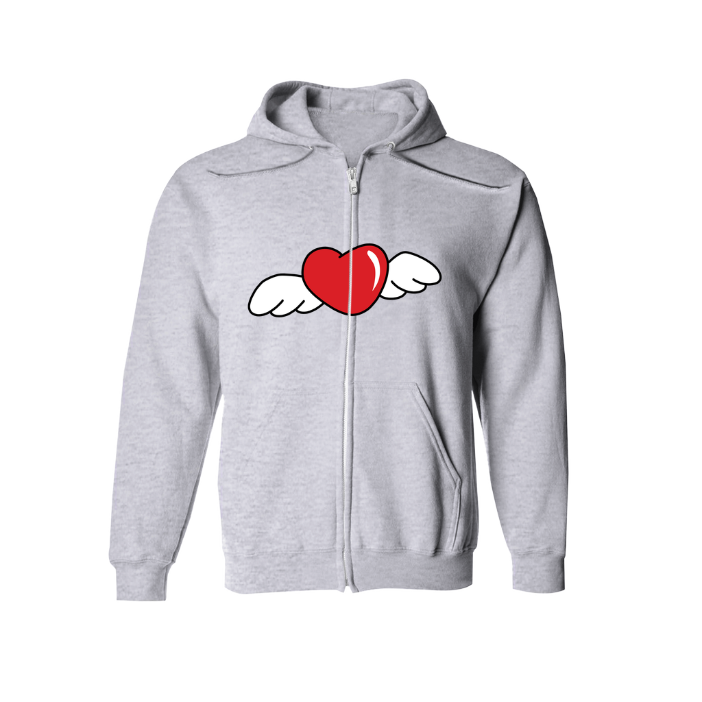 Without Love It Ain't Much | Hoodie (Zip-up) - MichaelVargas.Art