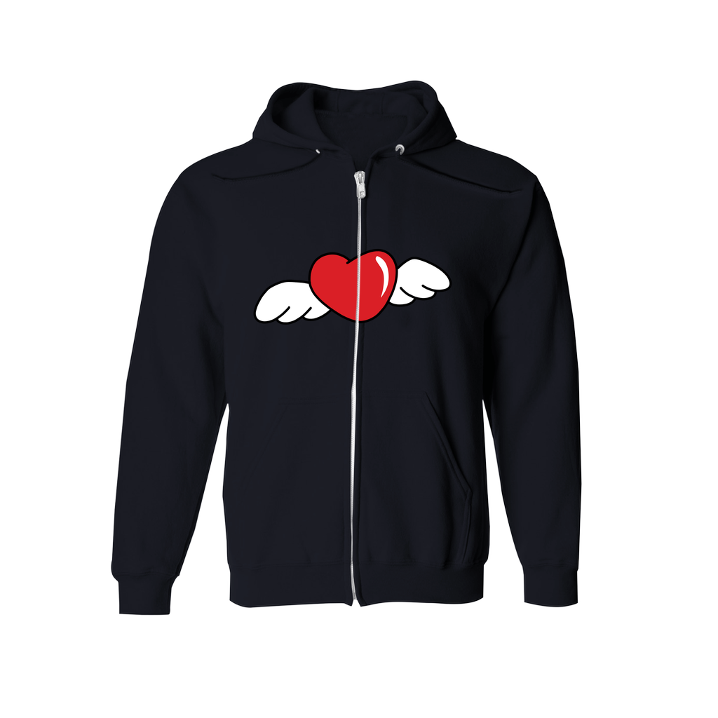 Without Love It Ain't Much | Hoodie (Zip-up) - MichaelVargas.Art