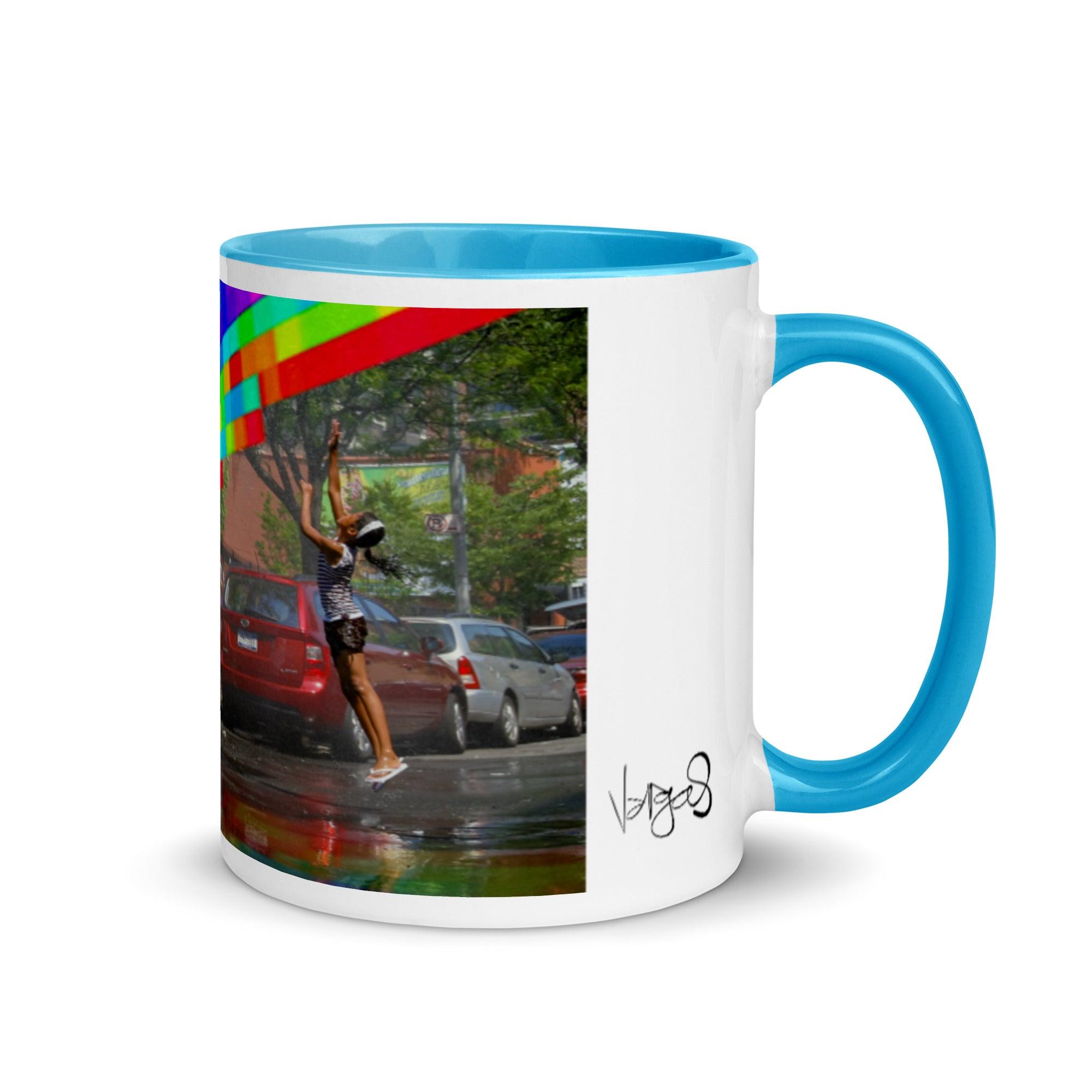 Somewhere Under The Rainbow | 11oz Color Inside Mug - MichaelVargas.Art