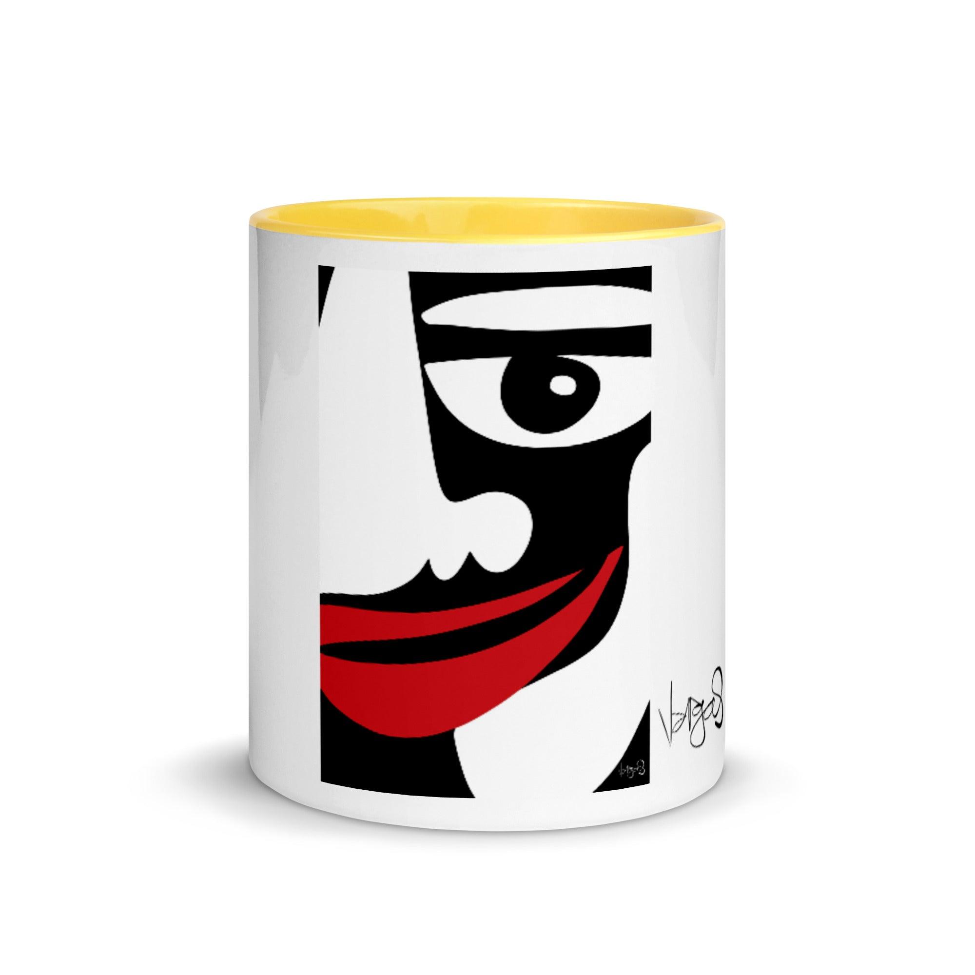 Totem BWR Face | 11oz Color Inside Mug - MichaelVargas.Art