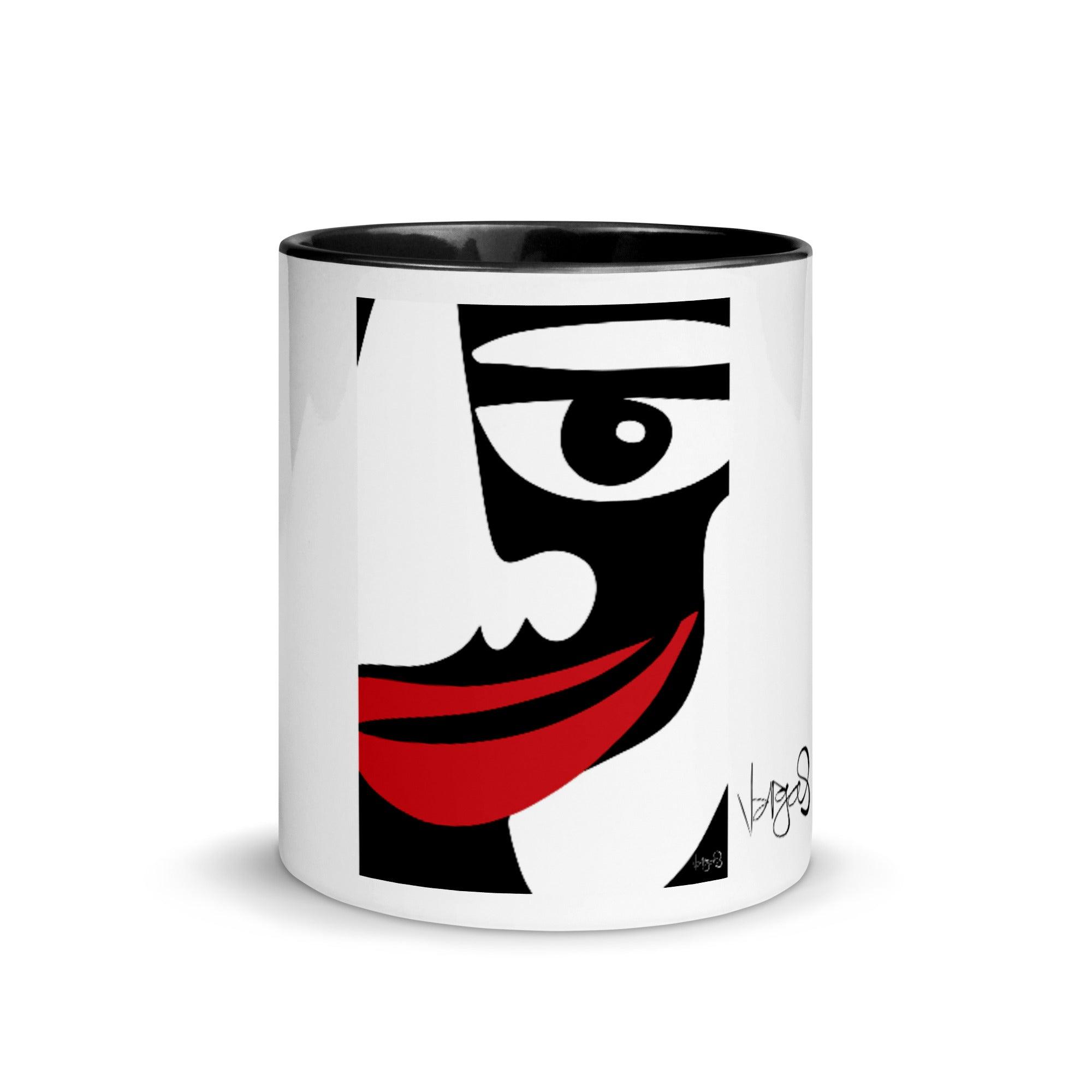 Totem BWR Face | 11oz Color Inside Mug - MichaelVargas.Art